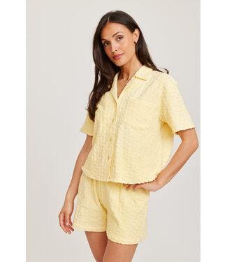 Terry shirt geel
