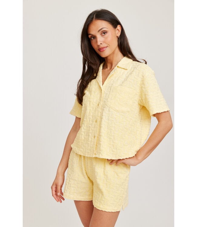 Terry shirt geel