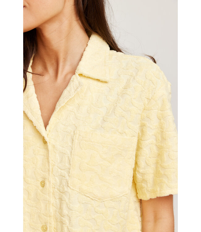 Terry shirt geel