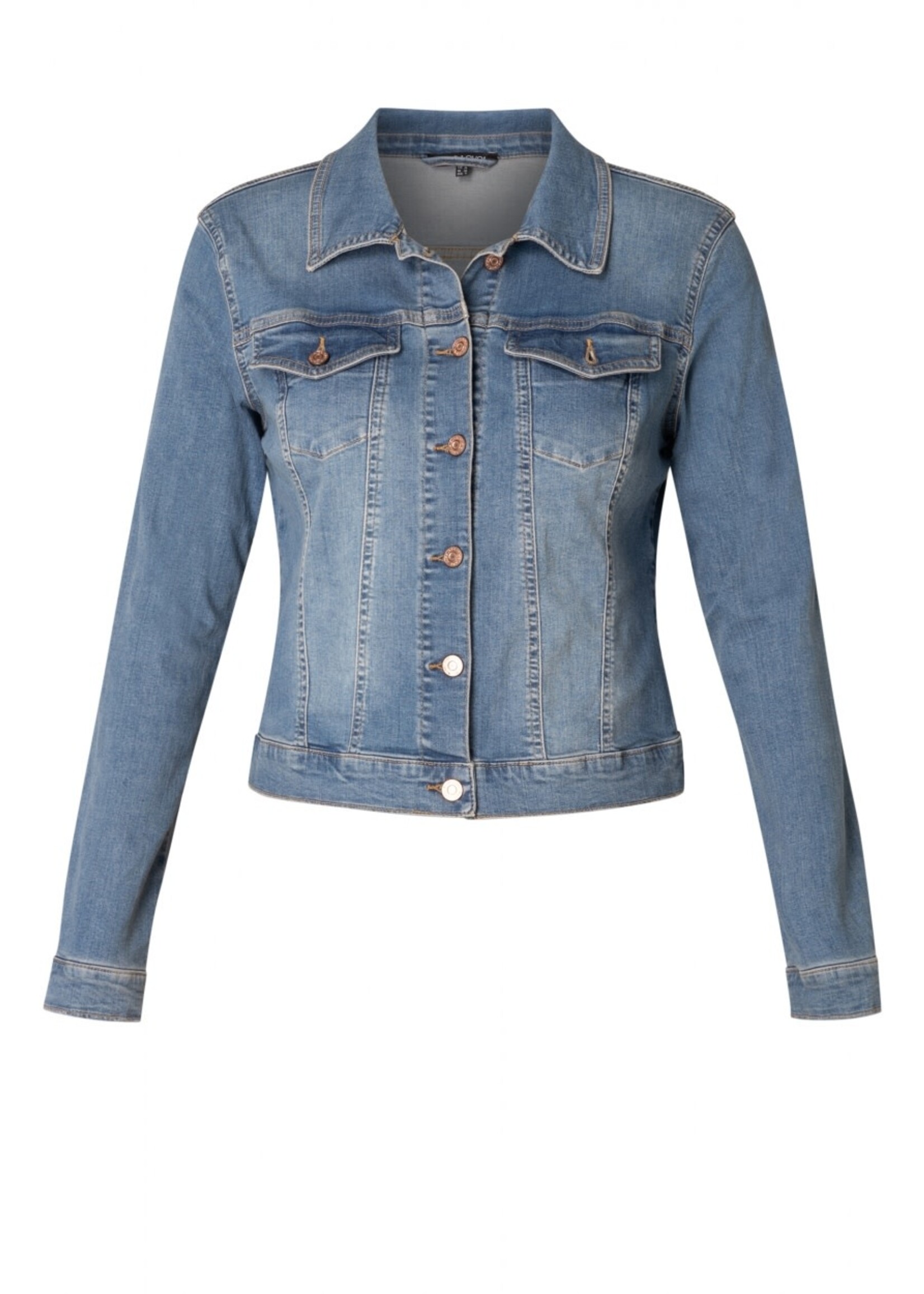 Base Level Curvy Base Level Curvy Spijkerjas Yamila - Organic Cotton Mid Blue (7000067)