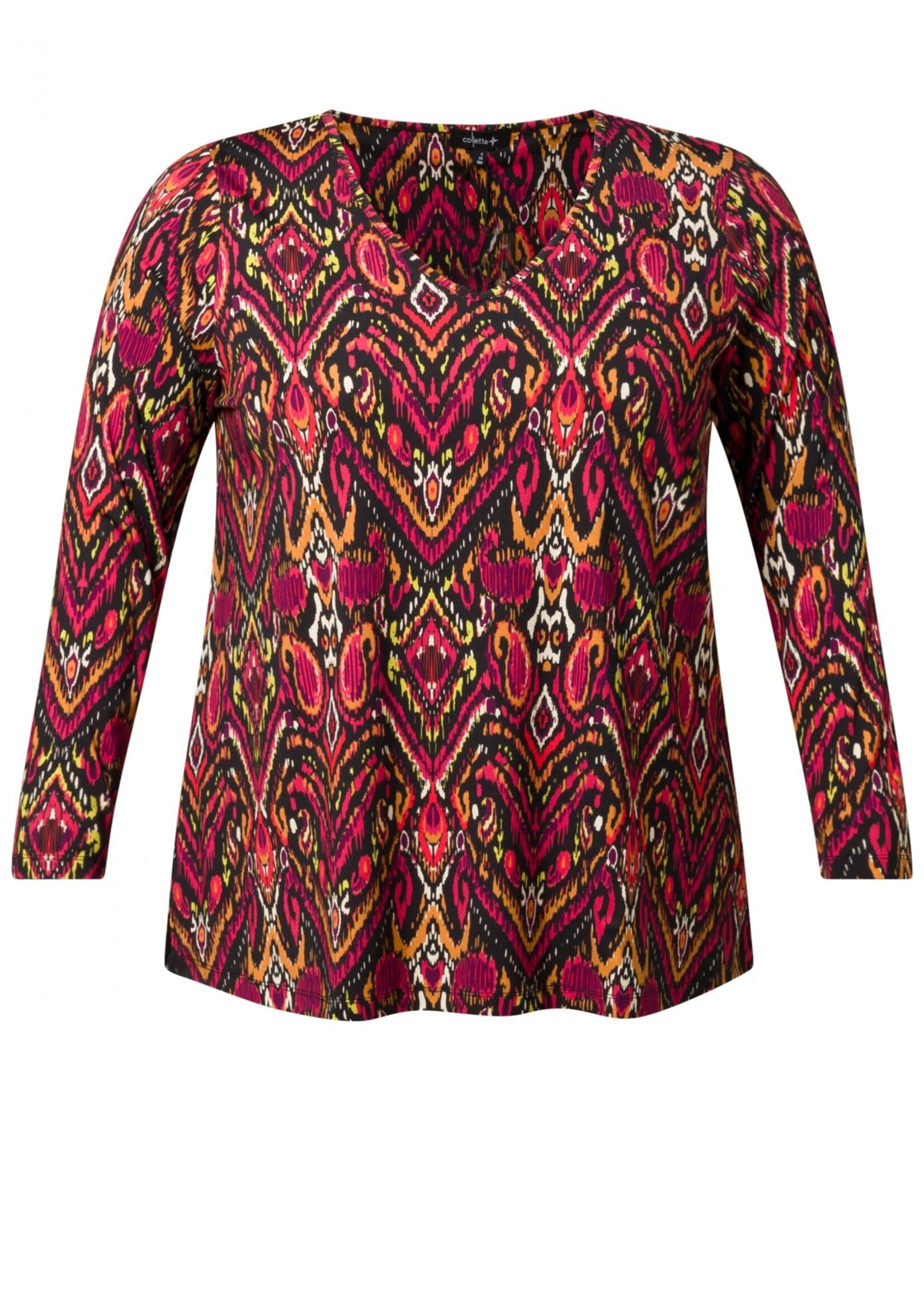 Colletta A-lijn Tuniek met ¾ Mouw en Flatterende Pasvorm