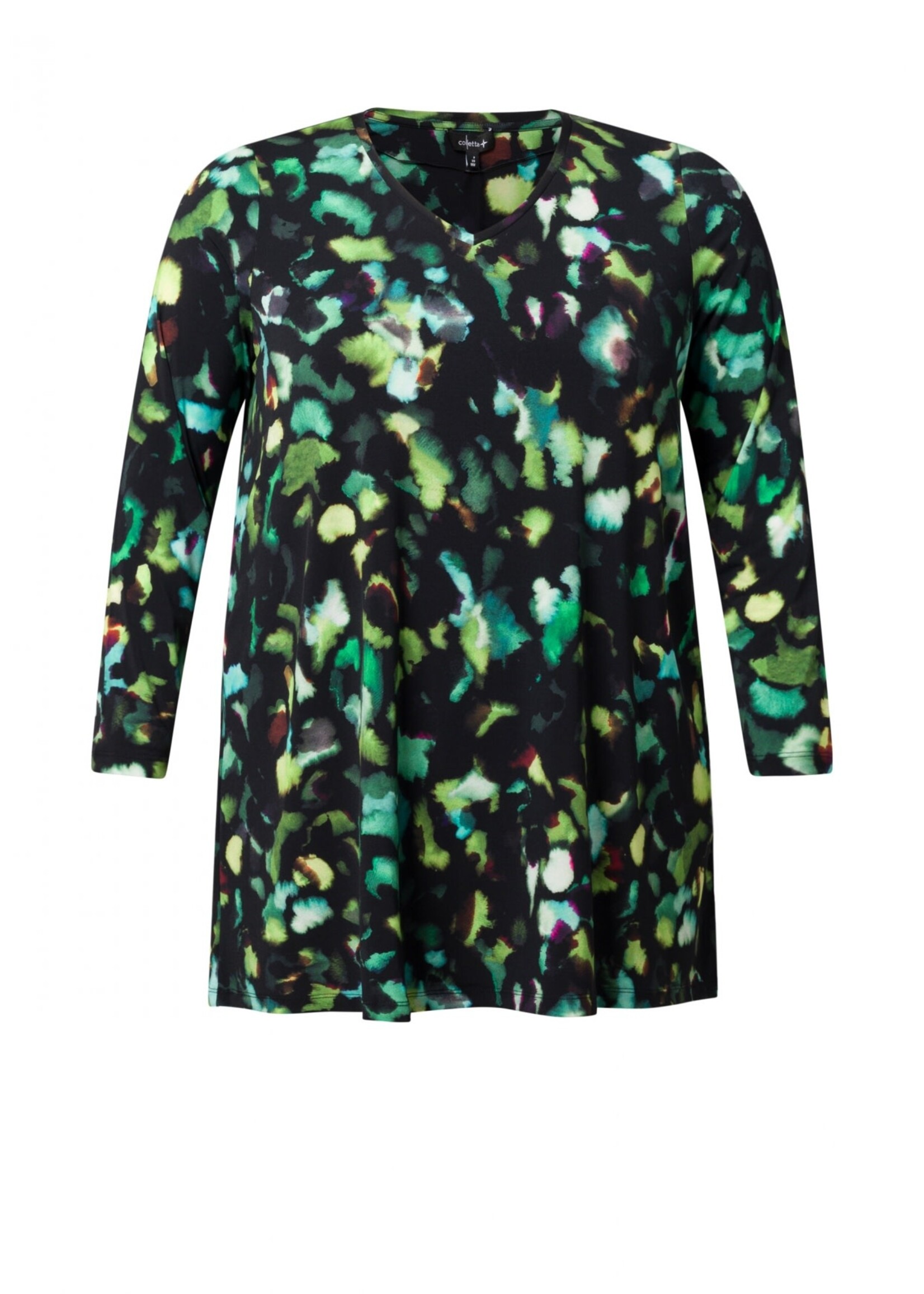 Colletta A-lijn Tuniek met V-hals en Lange Mouw