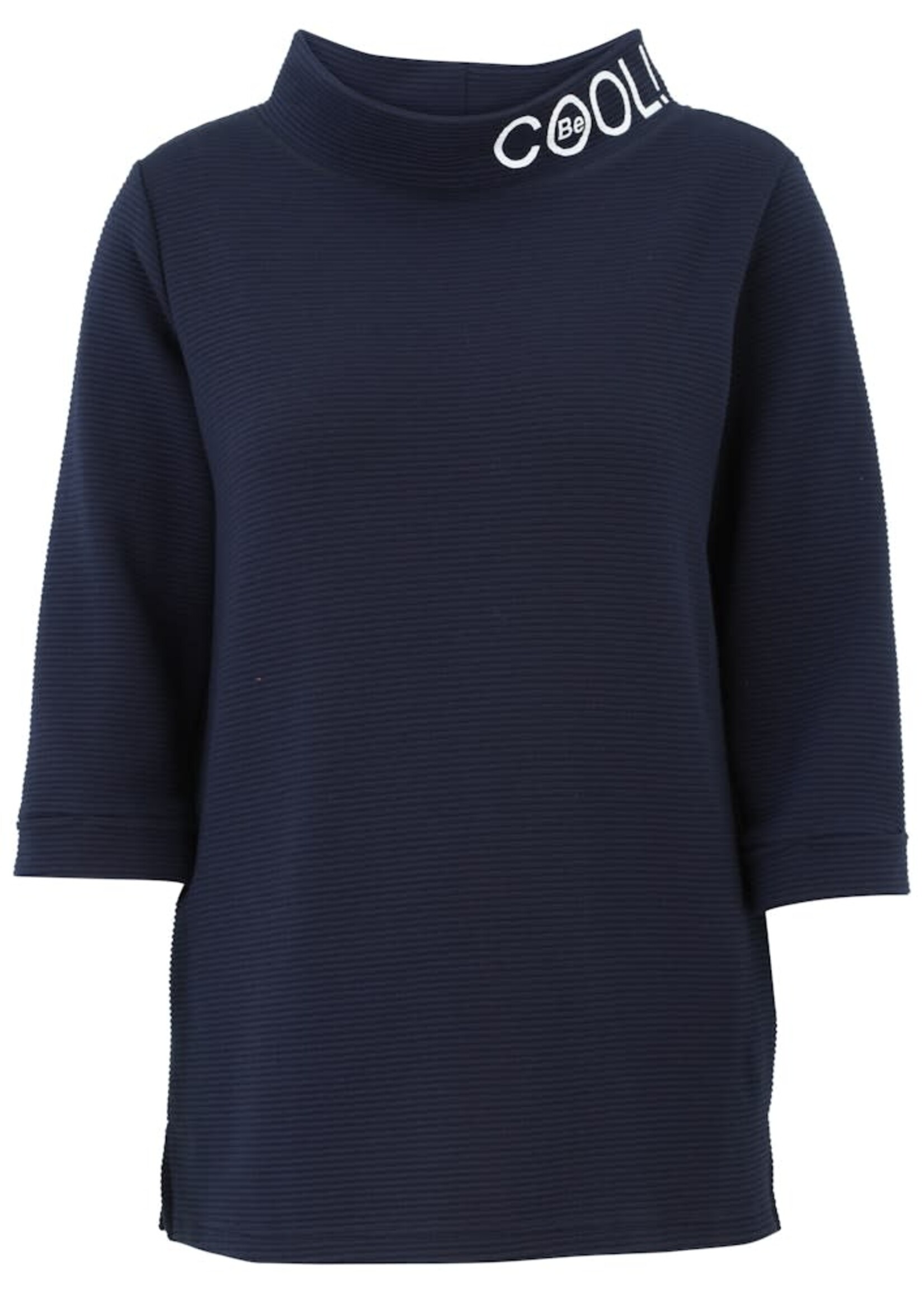 Doris Streich Doris Streich sweatshirt in marine met witte opdruk – trendy plus size must-have