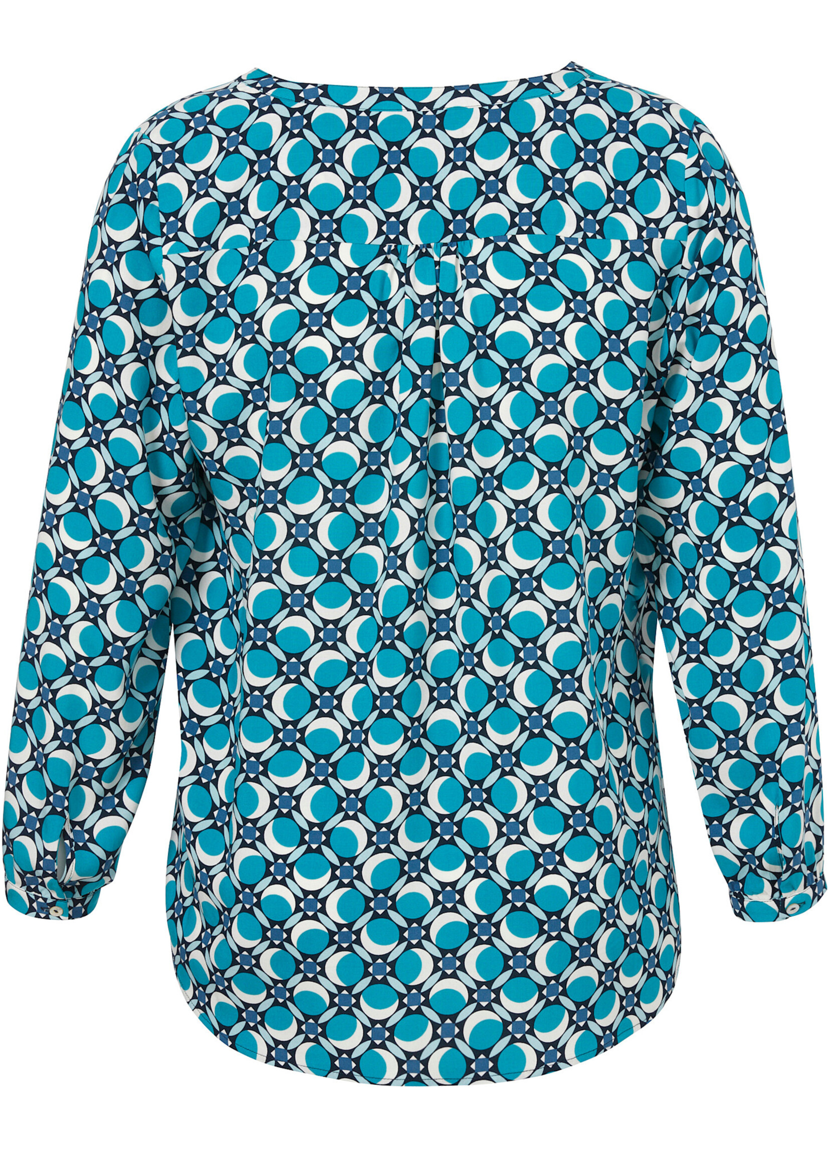 Via Appia Via Appia Due Blouse met Bollenprint – Grote Maten Mode (2525970)
