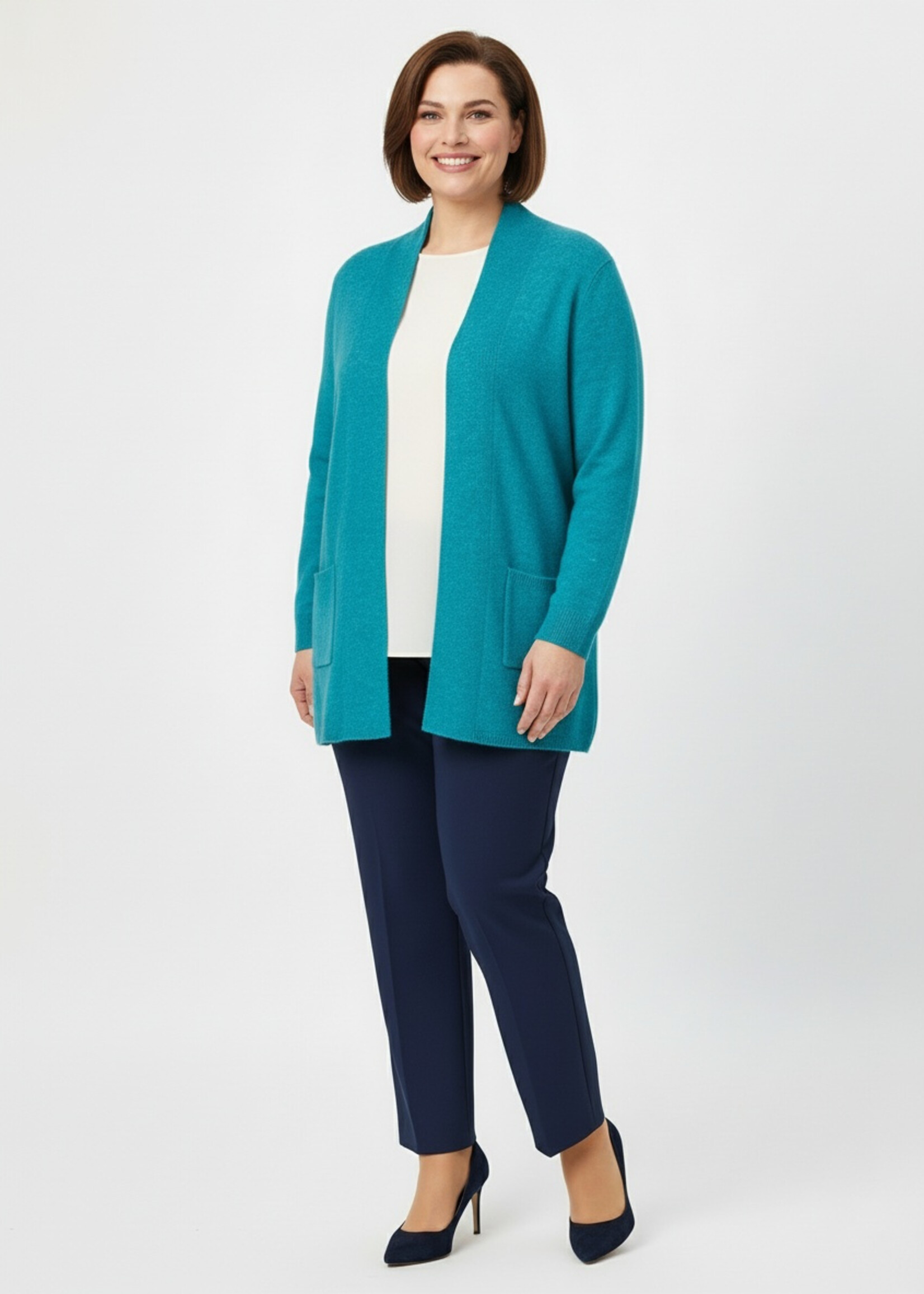 Via Appia Via Appia Due Vest in Aqua – Grote Maten Mode (2525870)