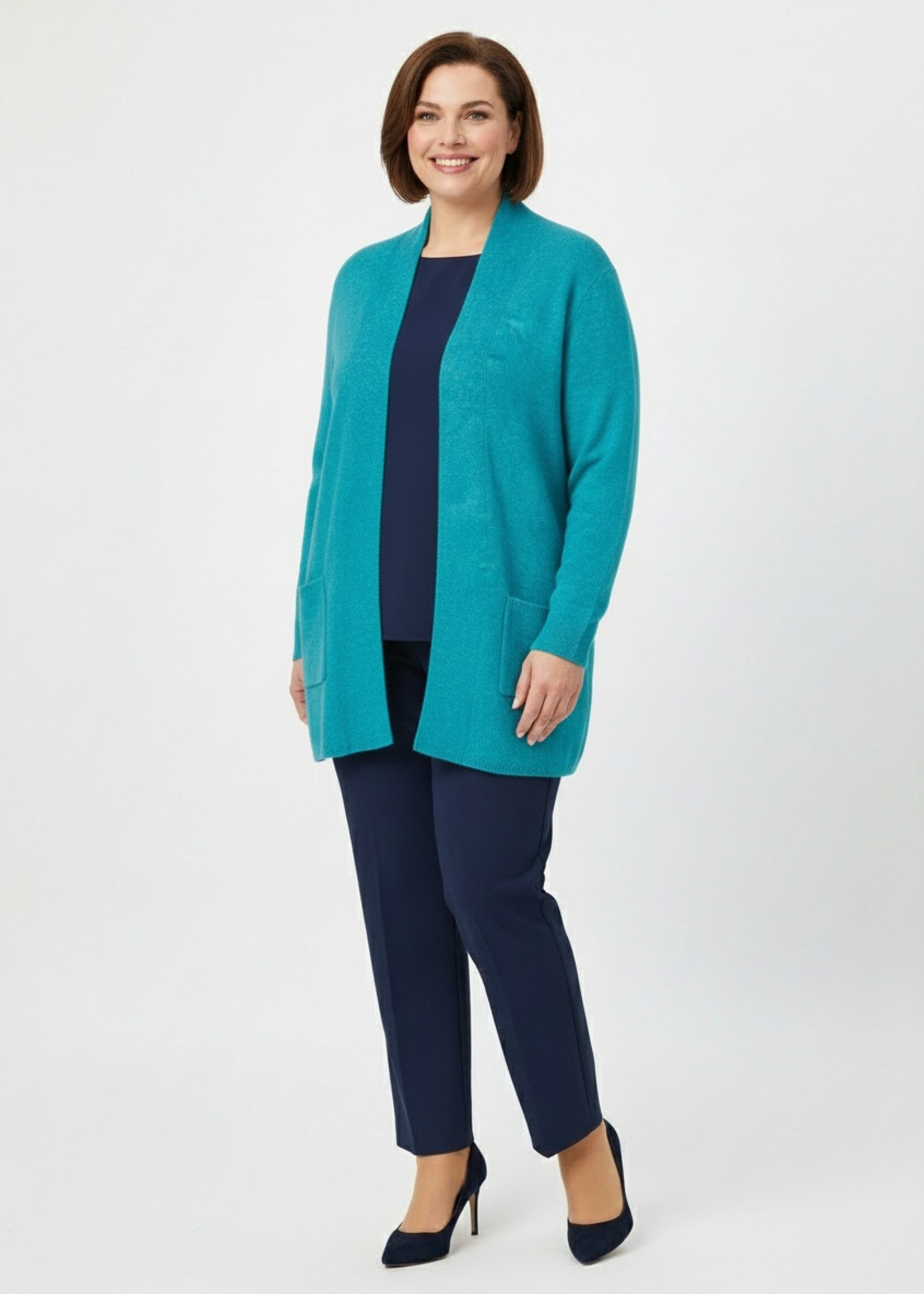 Via Appia Via Appia Due Vest in Aqua – Grote Maten Mode (2525870)