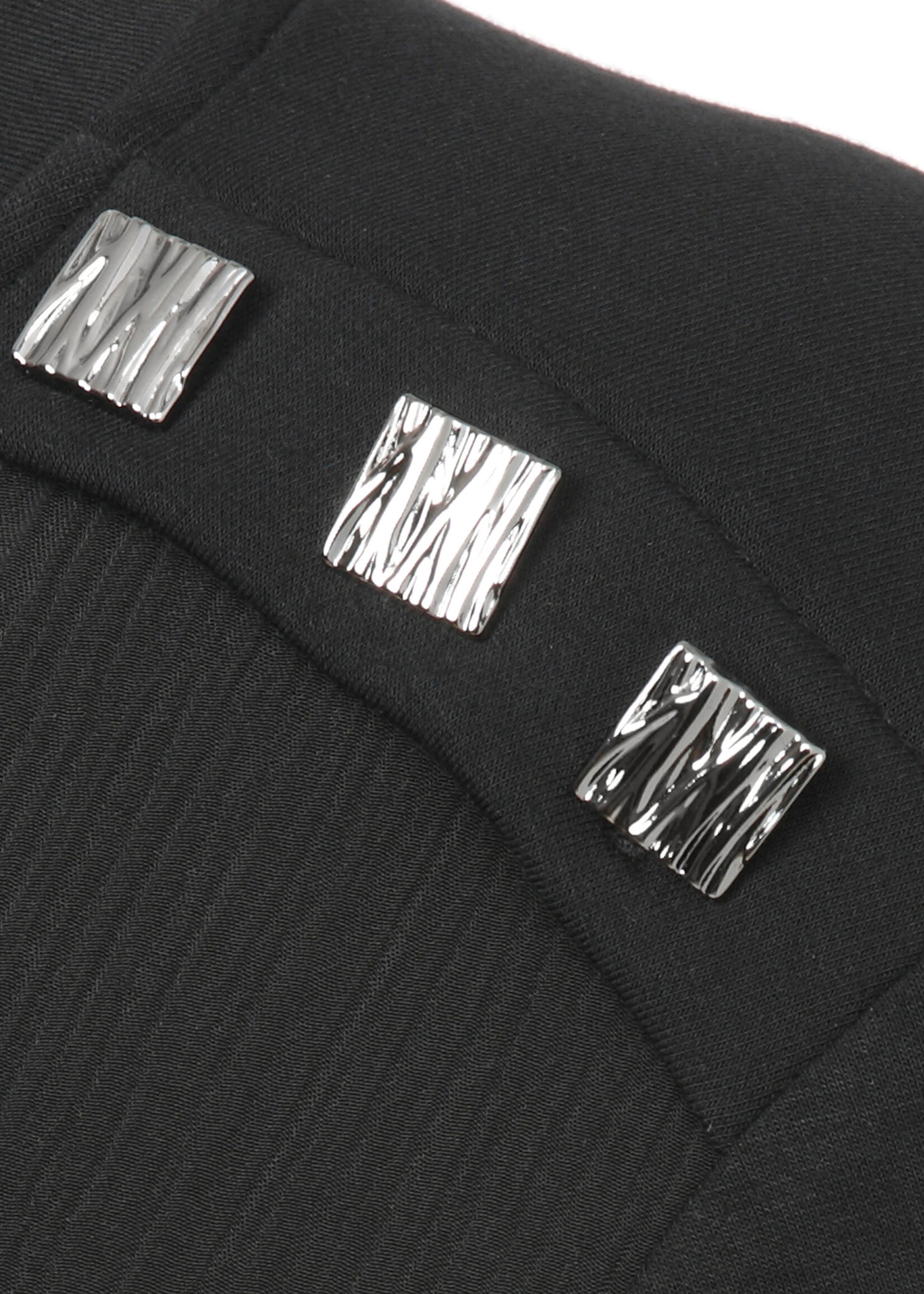 Frapp Frapp sweatshirt in zwart met glanzend detail – stijlvol en comfy