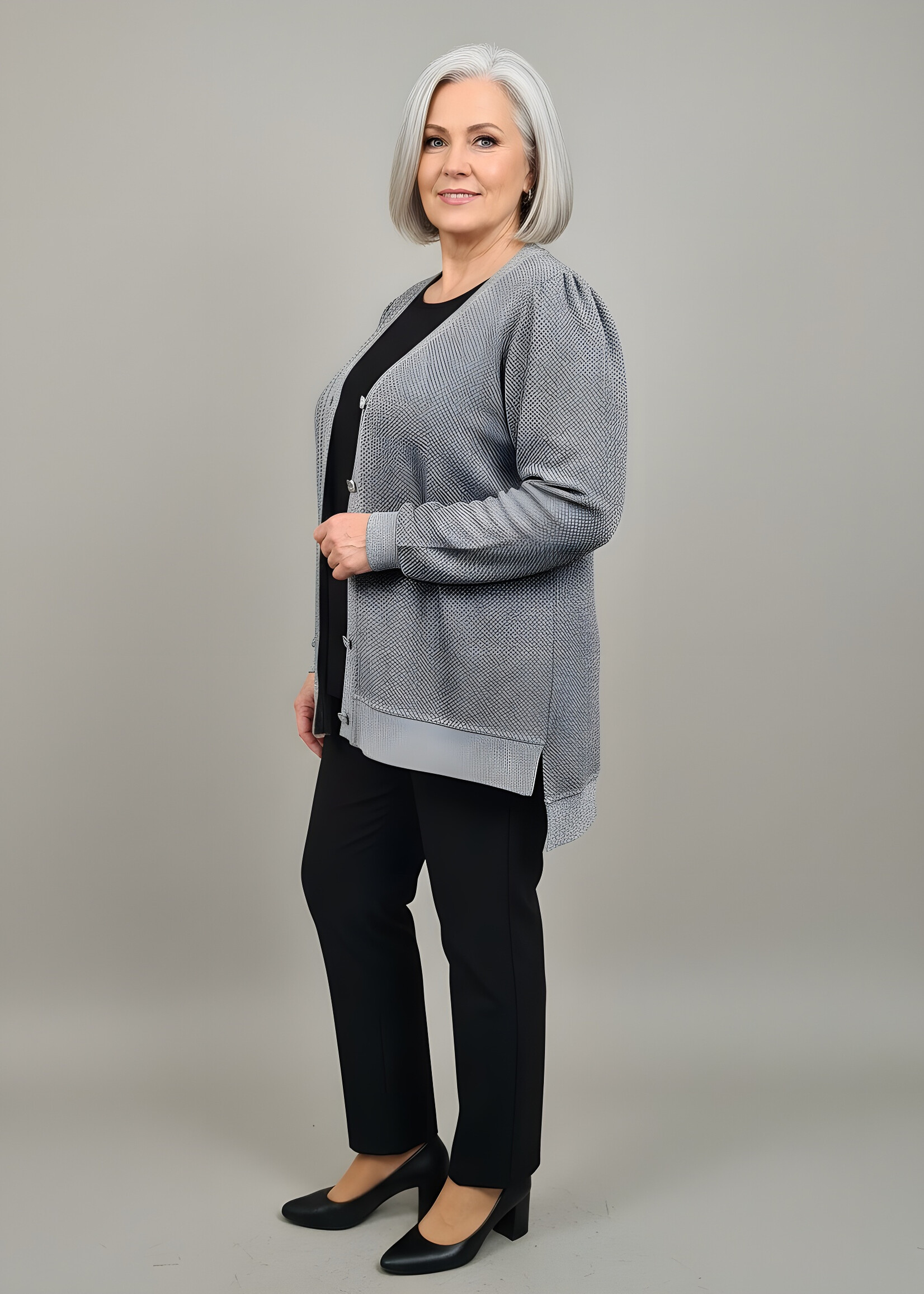 Frapp Frapp vest in grijs – stijlvol en comfortabel