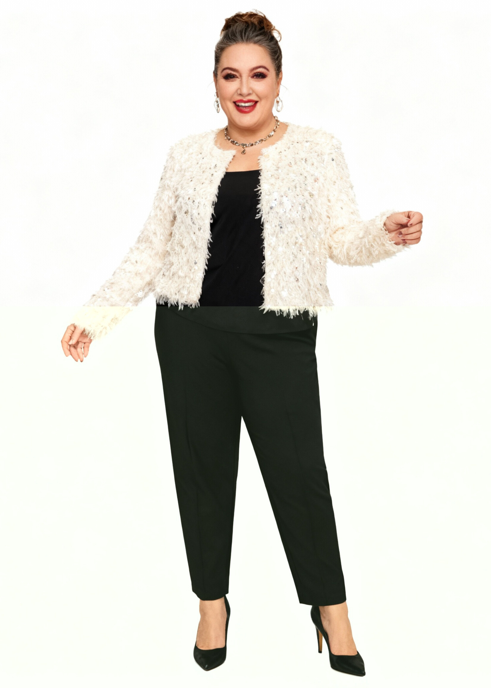 Yest Curve Yest Curve vestje met pailletten – feestelijk en stijlvol