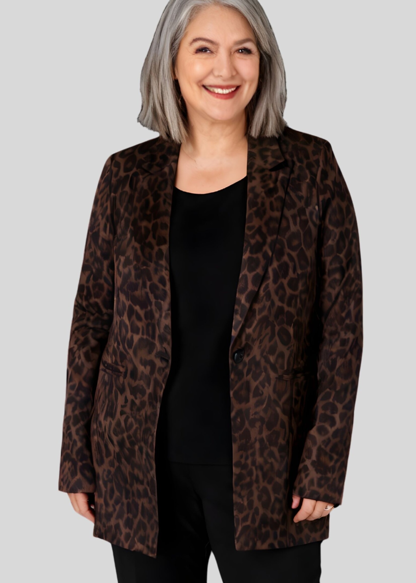 Yest Curve Yest Curve blazer Genevieve – subtiele panterprint (A005805)