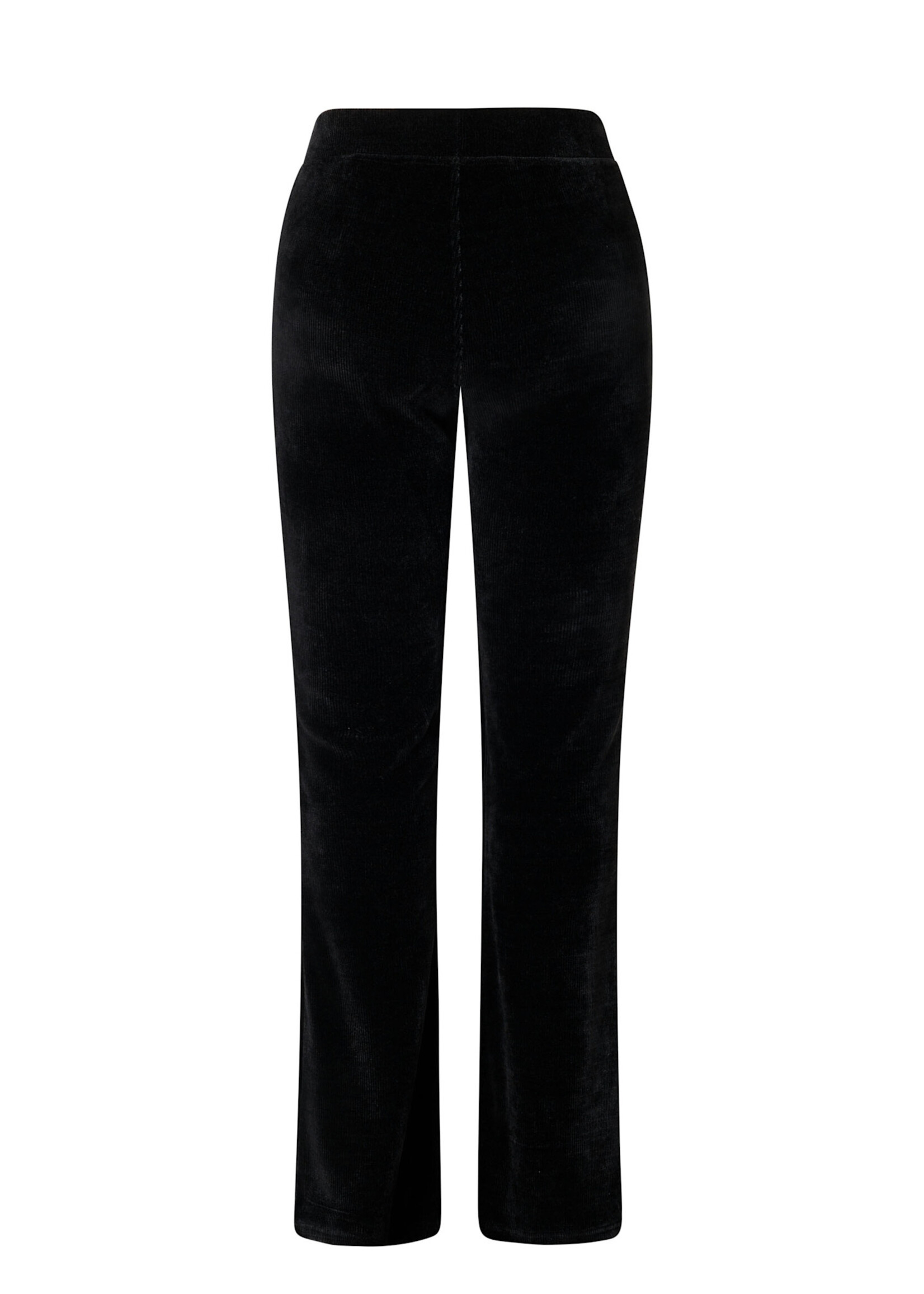 Yest Curve Yest Curve ribbroek in zwart – flared fit & comfortabel stretchdesign