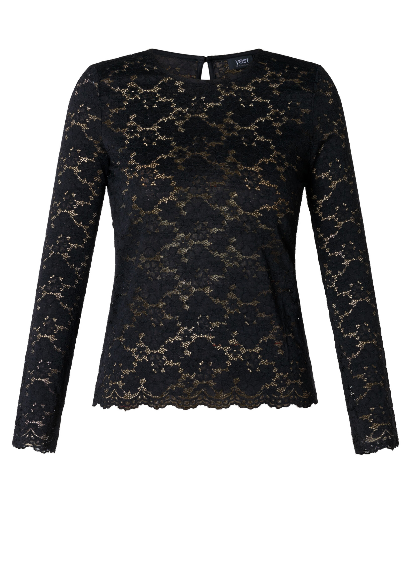 Yest Curve Yest Curve kanten shirt Hortensia – vrouwelijk, verfijnd en tijdloos
