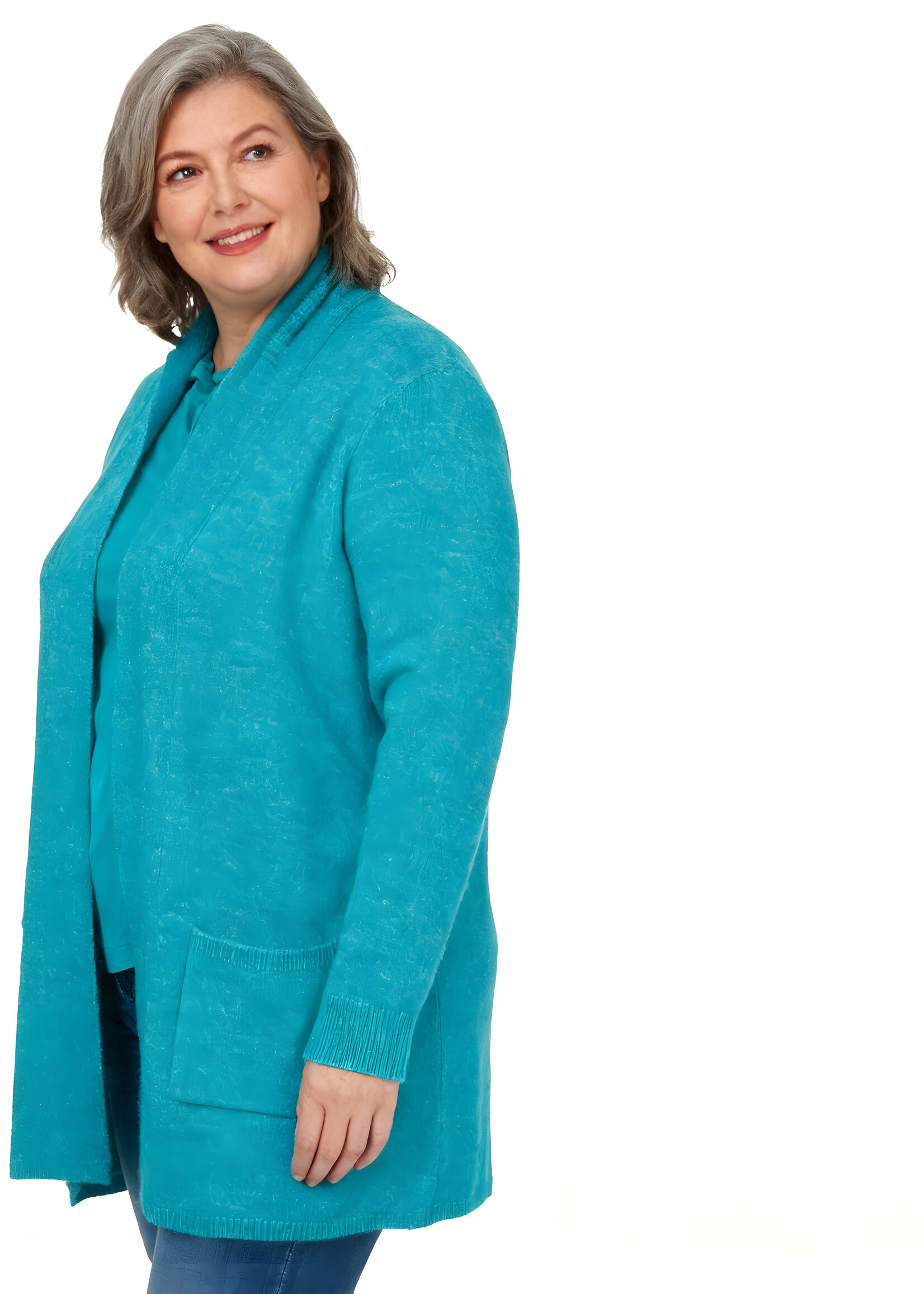 Via Appia Via Appia Due Vest in Aqua – Grote Maten Mode (2525870)