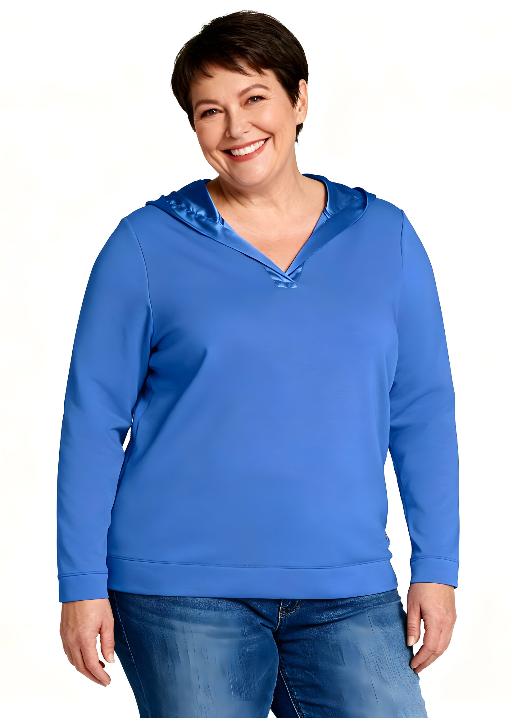 Frapp Frapp shirt in kobaltblauw – sporty chic en stijlvol