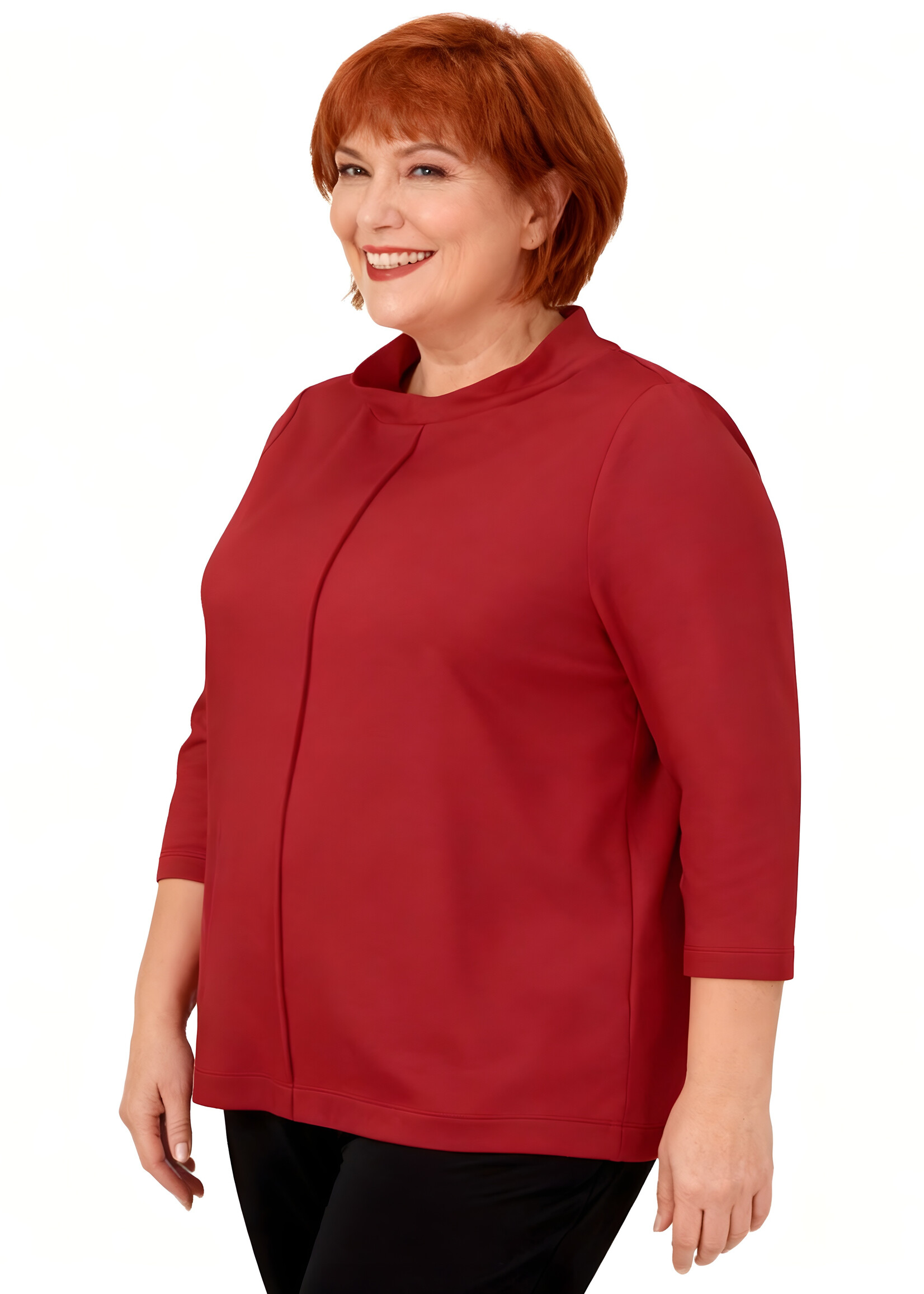 Via Appia Via Appia shirt in rood – comfortabel, vrouwelijk en modern