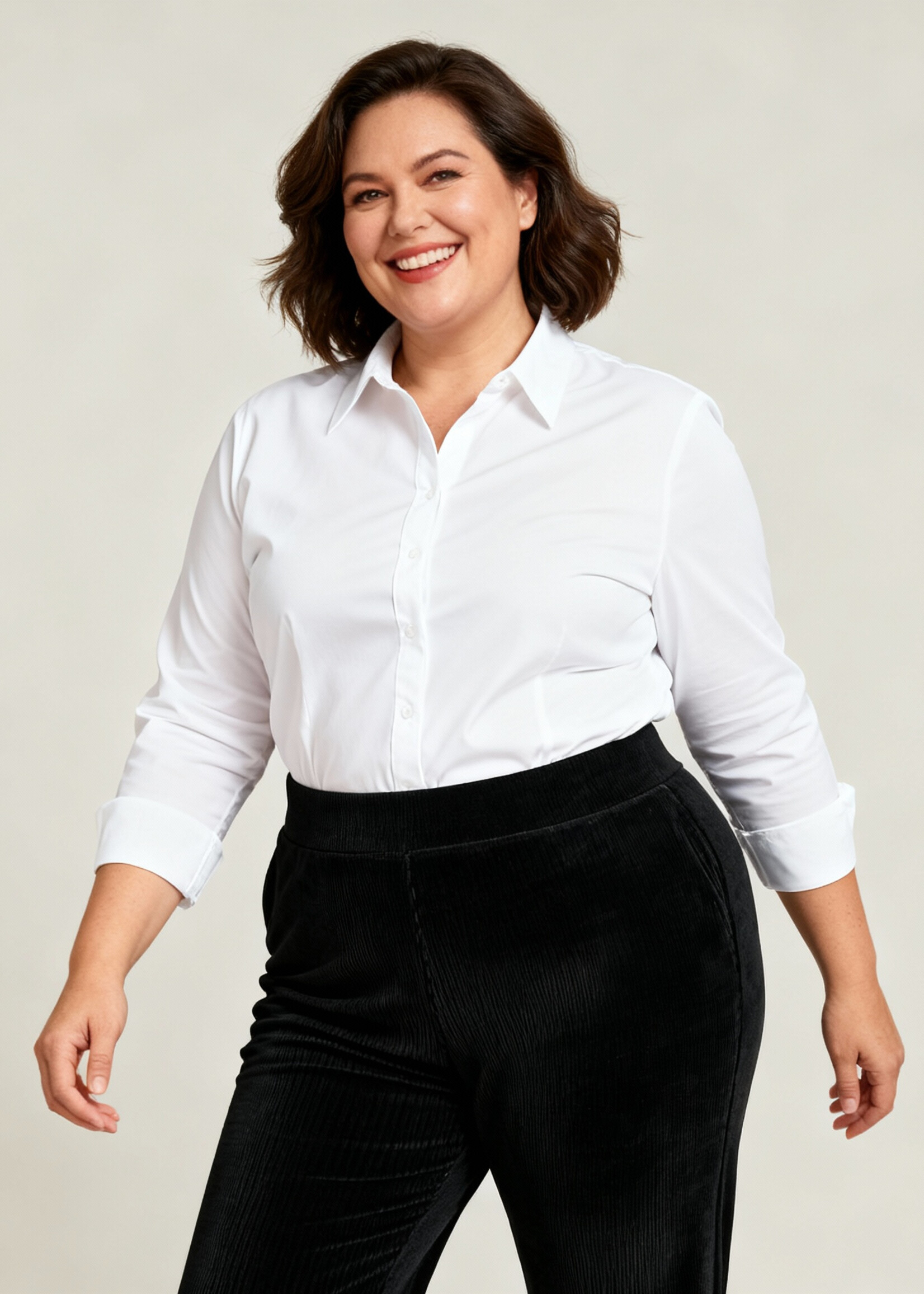Yest Curve Yest Curve ribbroek in zwart – flared fit & comfortabel stretchdesign