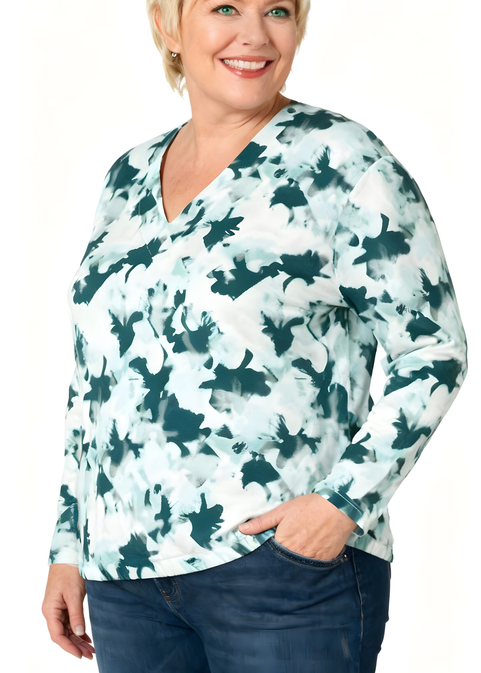 Yest Curve Yest Curve shirt Helya – soepel, comfortabel en met speelse print