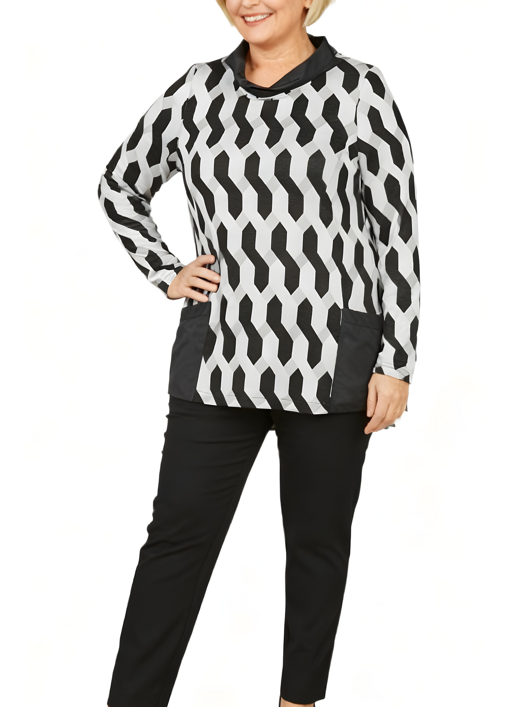 Mona Lisa Mona Lisa trui met trendy kraag – stijlvol en comfortabel design