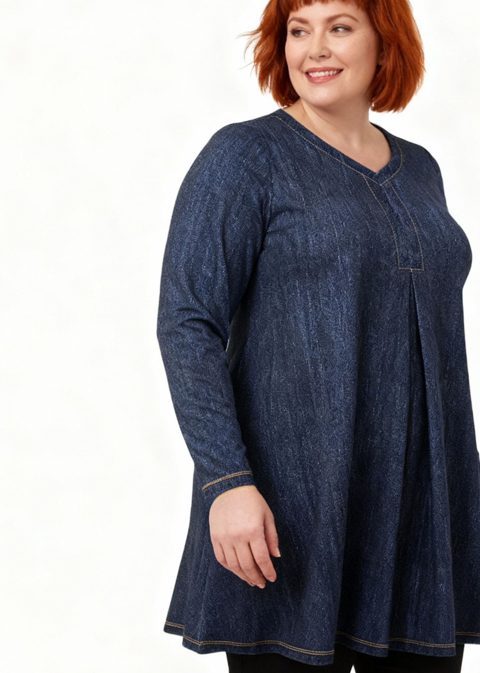 Yoek Yoek Tuniek in Denim Dolce – soepel, stijlvol en flatterend