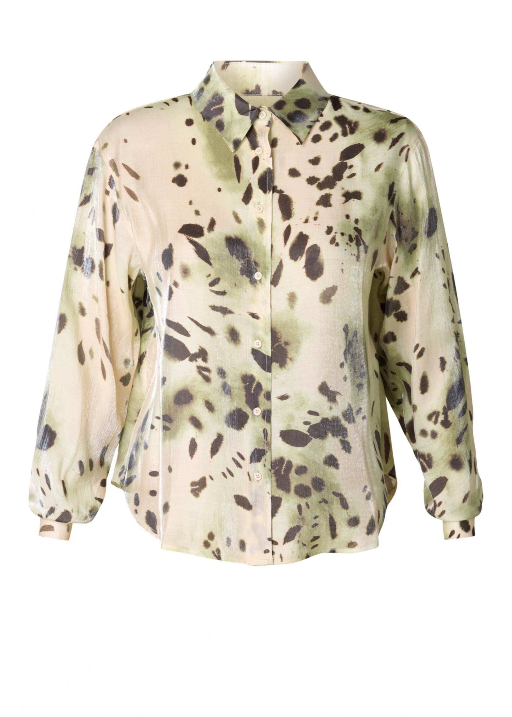 Yest Curve Blouse Jutta Yest Curve – elegante glans en moderne print