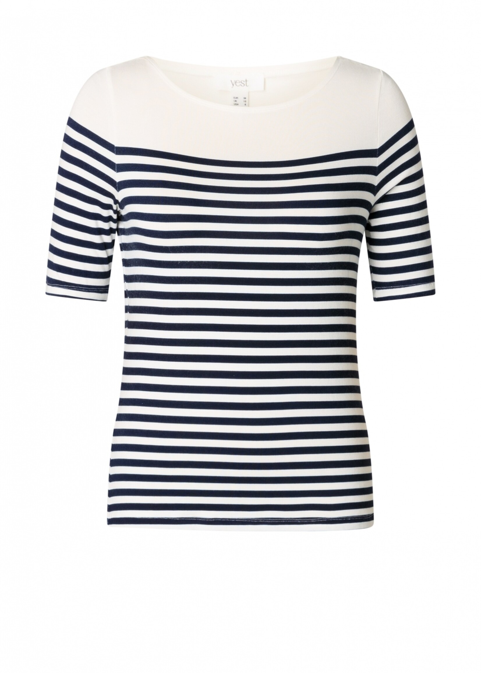 Yest Curve Shirt Yamila, Sportief, vrouwelijk en met een subtiele maritieme twist