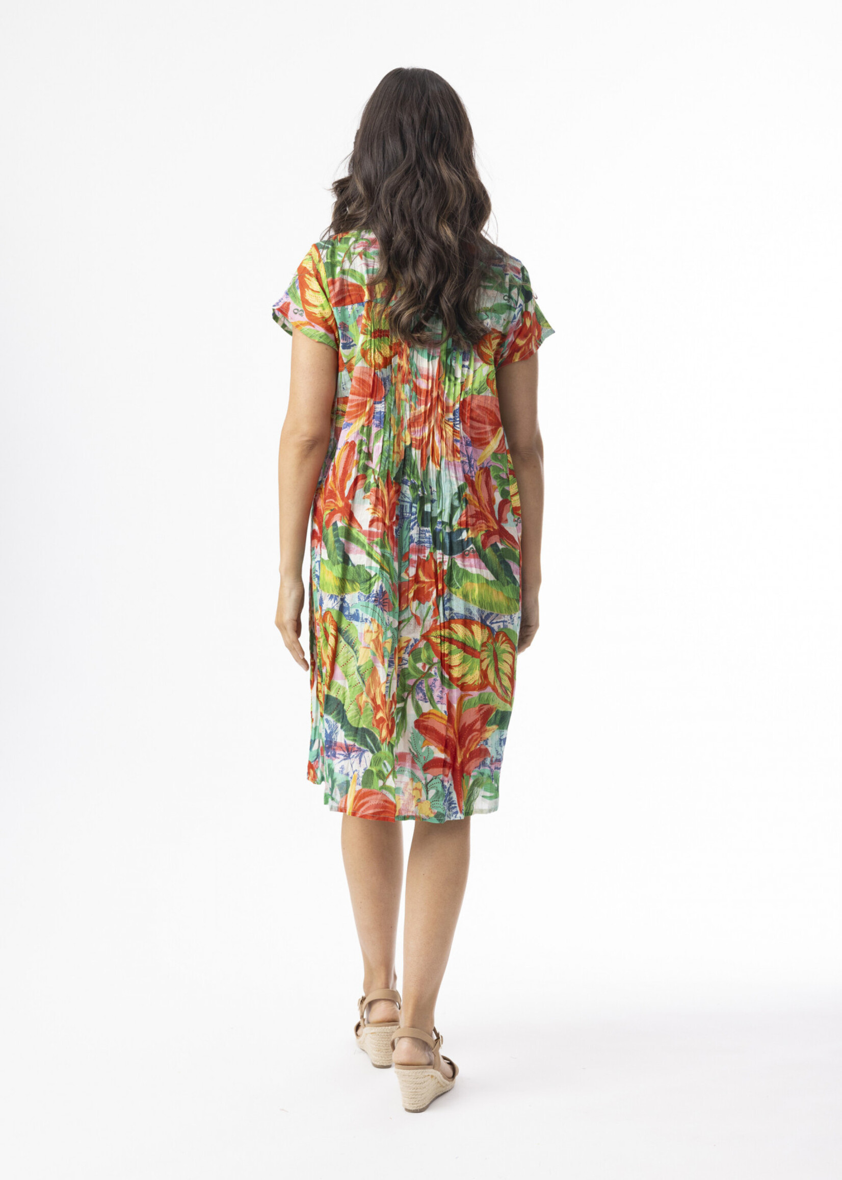 Orientique Orientique Jurk Equador Easyfit - Luchtige Zomerjurk van 100% Biologisch Katoen