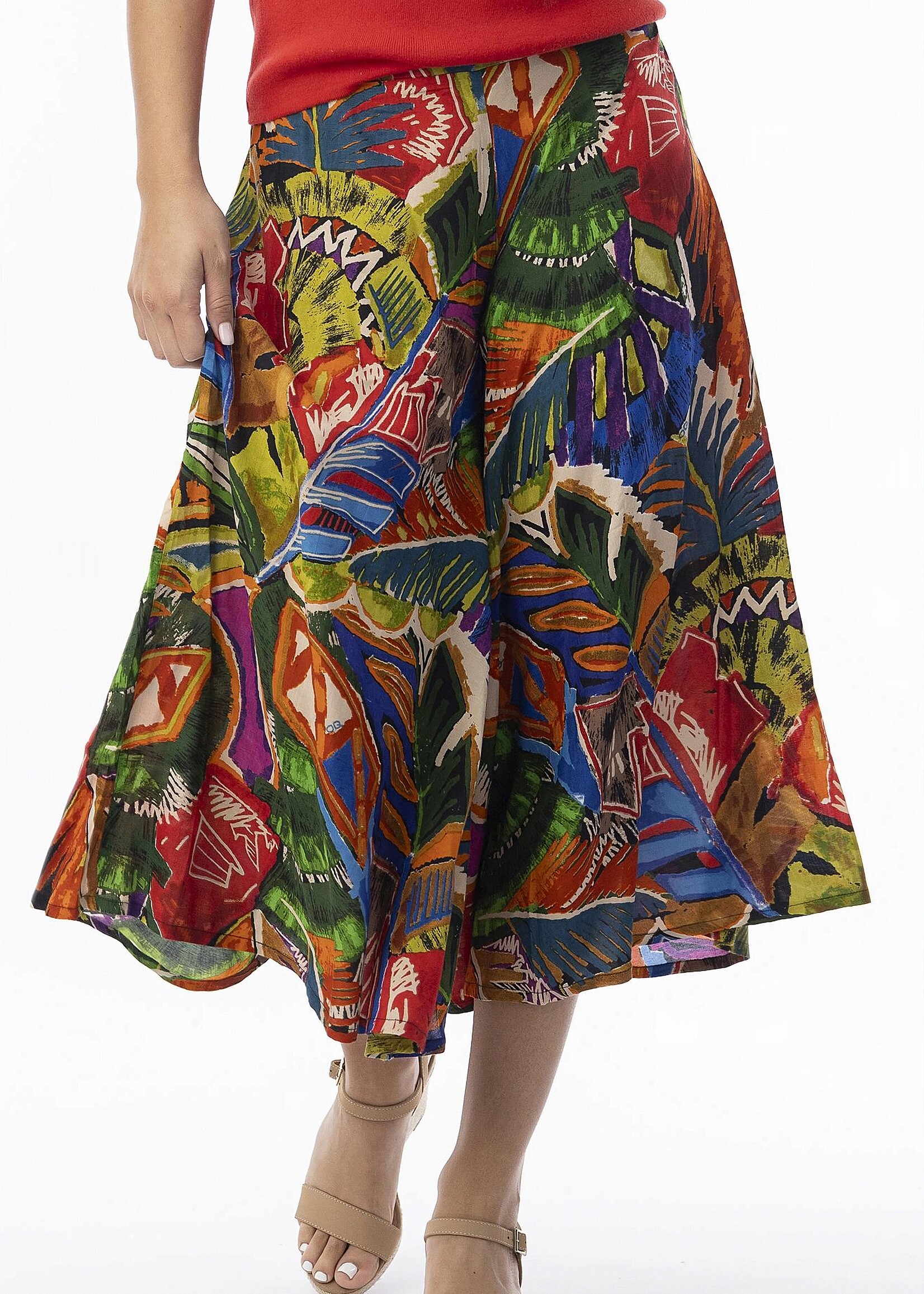 Orientique Orientique Broek Torgar - Wijde Zomerse Broekrok (Culotte) van 100% Rayon