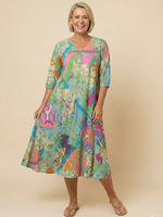 Orientique Jurk Santa Cruz shirred Orientique (20131)