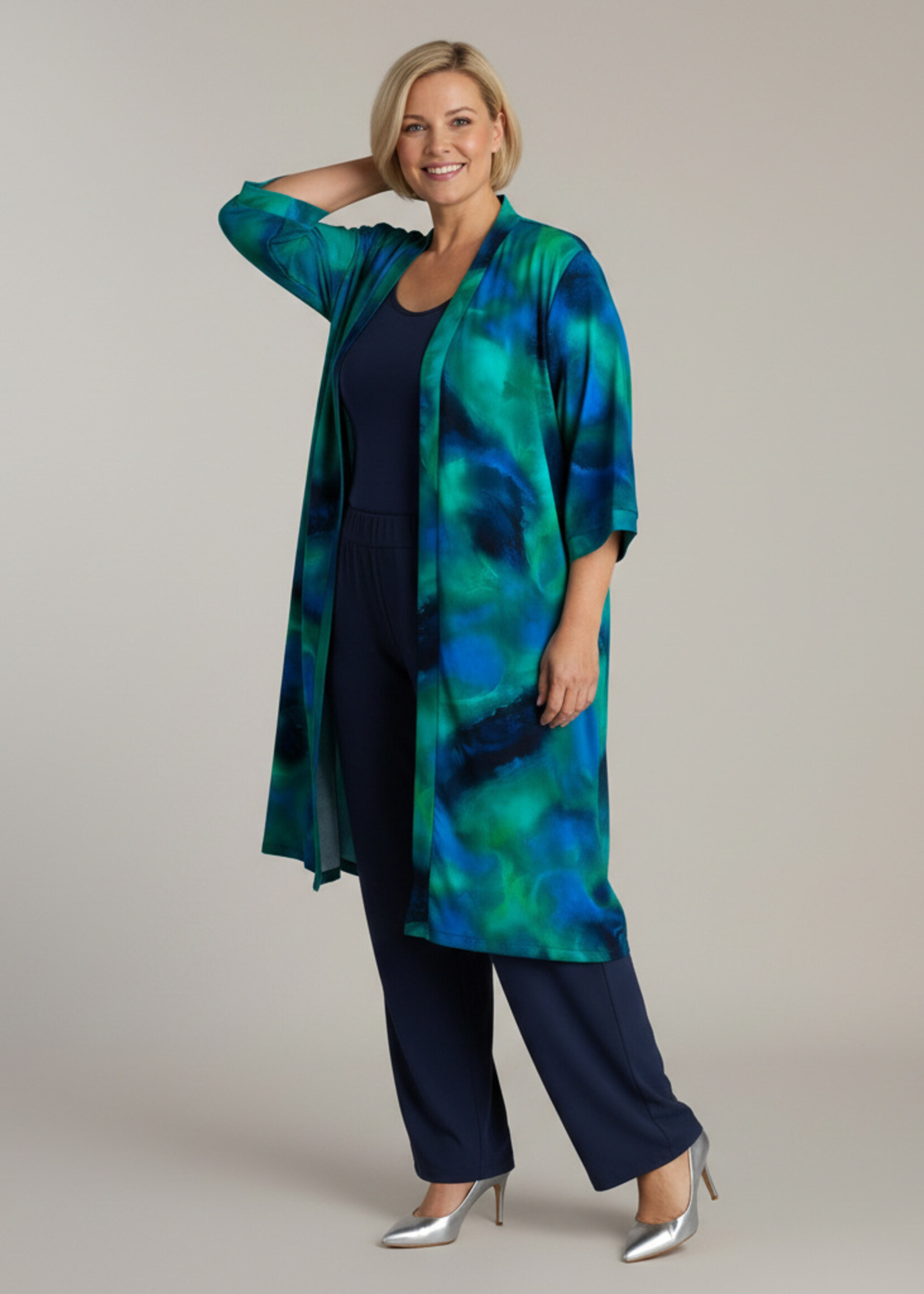 Colletta Colletta Lang Vest Noelle - Elegant en Kreukvrij in Dolce Travelstof, Ideaal voor Bruiloft of Feest