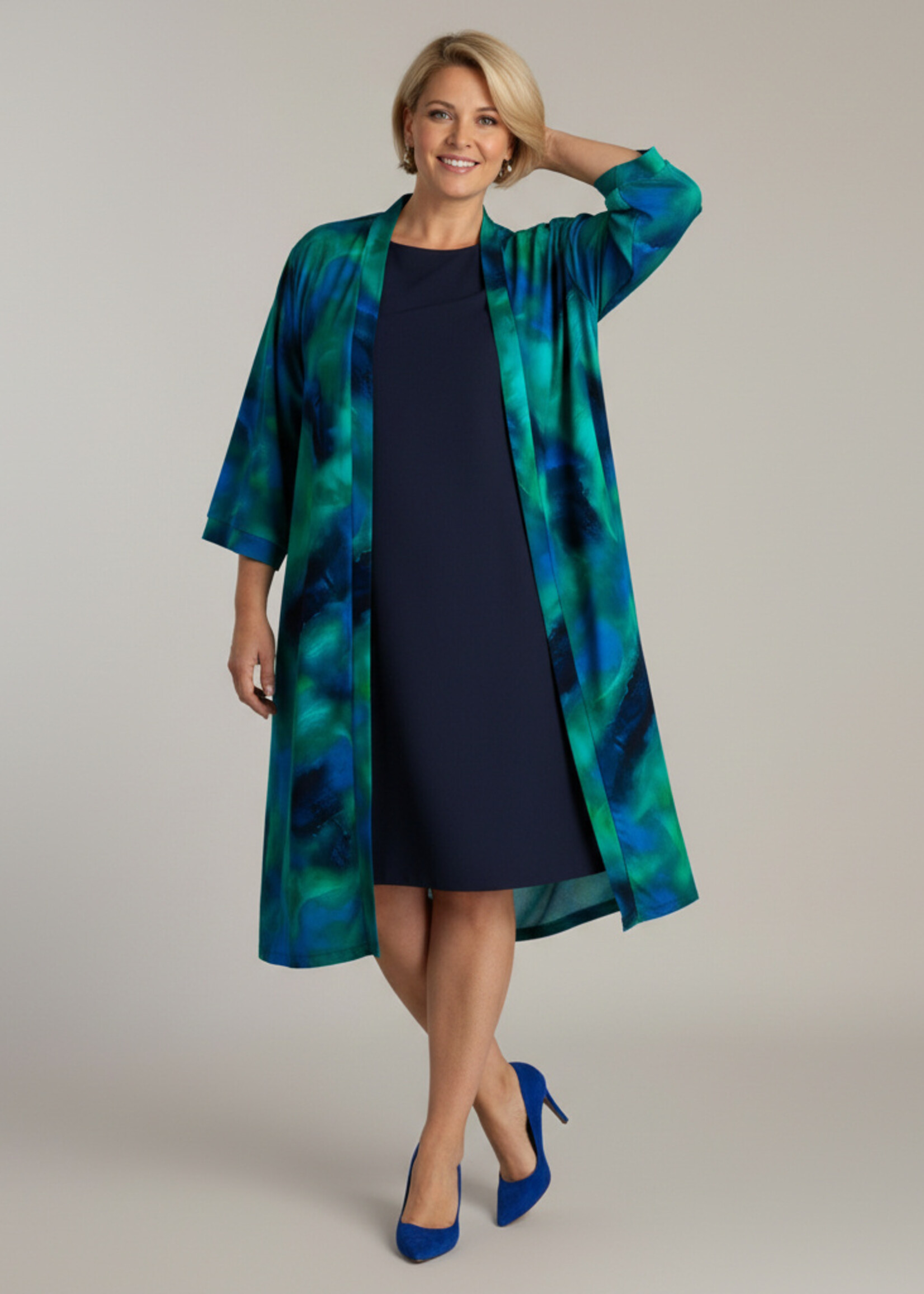 Colletta Colletta Lang Vest Noelle - Elegant en Kreukvrij in Dolce Travelstof, Ideaal voor Bruiloft of Feest