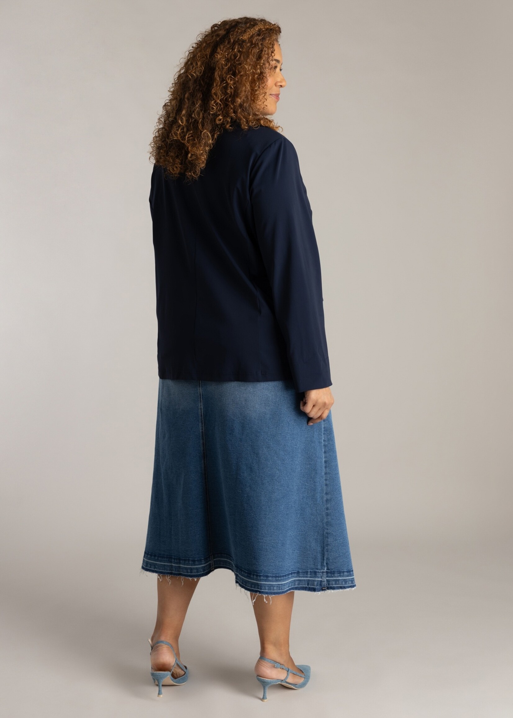 Colletta Colletta Blazer Marine - Zakelijk Damesjasje in Superstretch Travelstof (9000643)