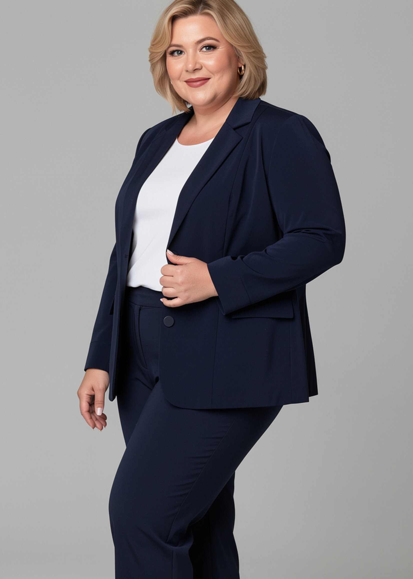 Colletta Colletta Blazer Marine - Zakelijk Damesjasje in Superstretch Travelstof (9000643)