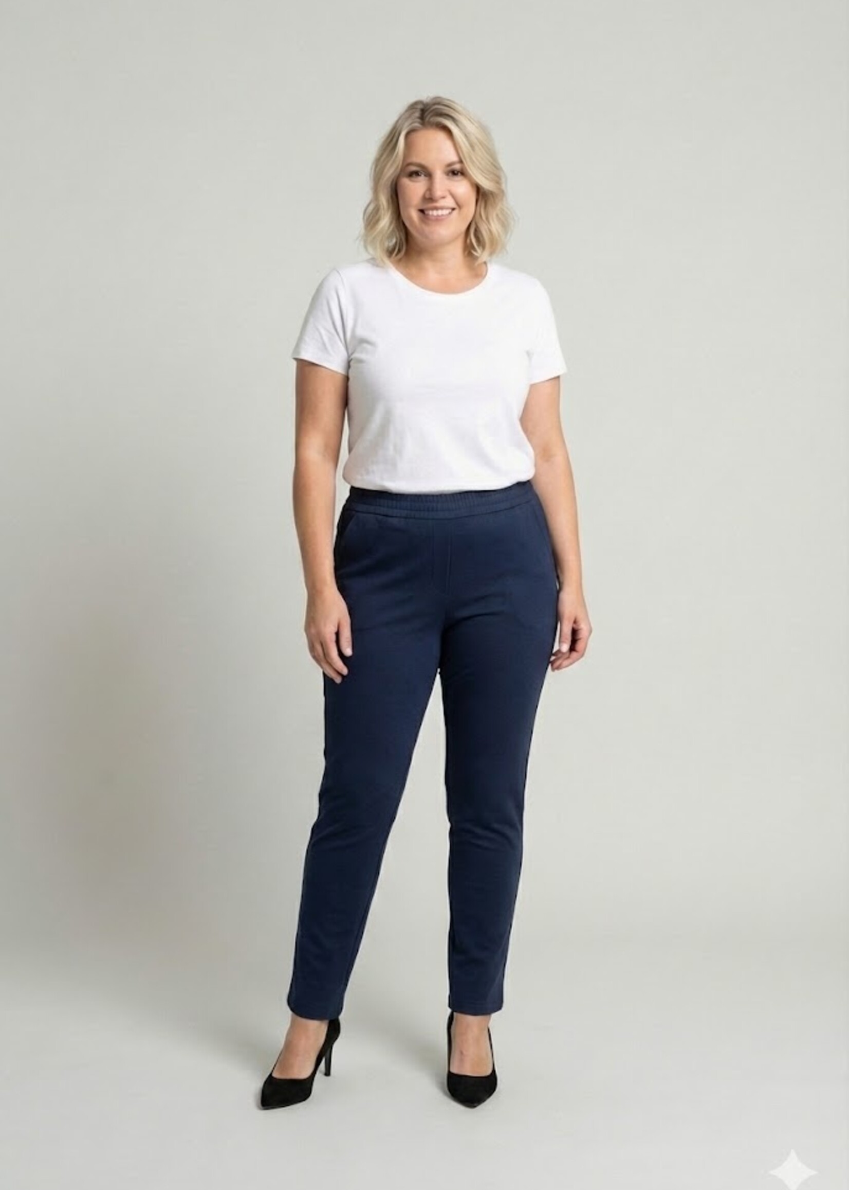 Ascari Ascari Broek Slimfit - Comfortabele 32-inch Pantalon met Buikruimte en Versmallende Zijnaad(142 4464 008)