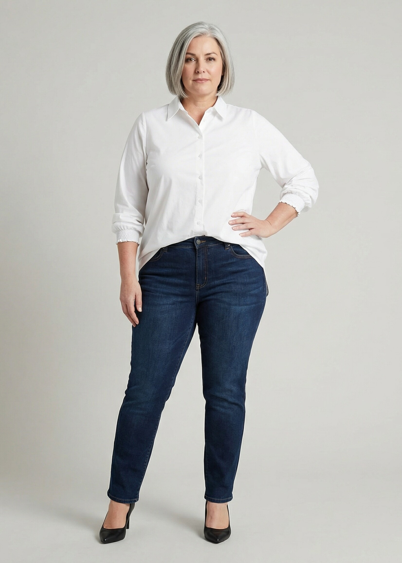 Colletta Colletta Blouse Off White - Klassieke Look met T-shirt Comfort in Superstretch Travelstof (9000646)