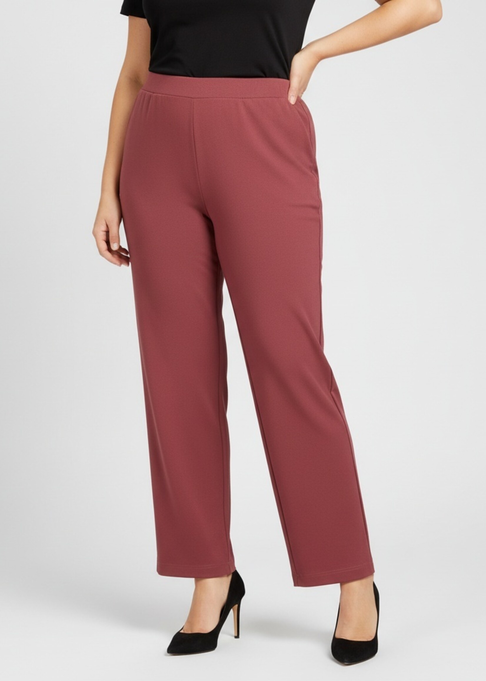 Yest Curve Yest Curve Broek Nadeche – Plum Essential Rechte Pijp (32 inch)