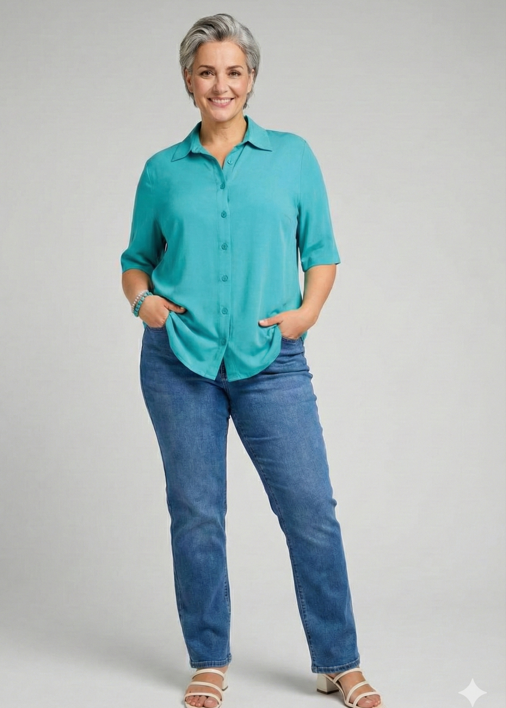 KJBrand KjBrand Blouse ECOVERO™ Viscose - Comfortabel Overhemd met Splitjes (18177 9813)