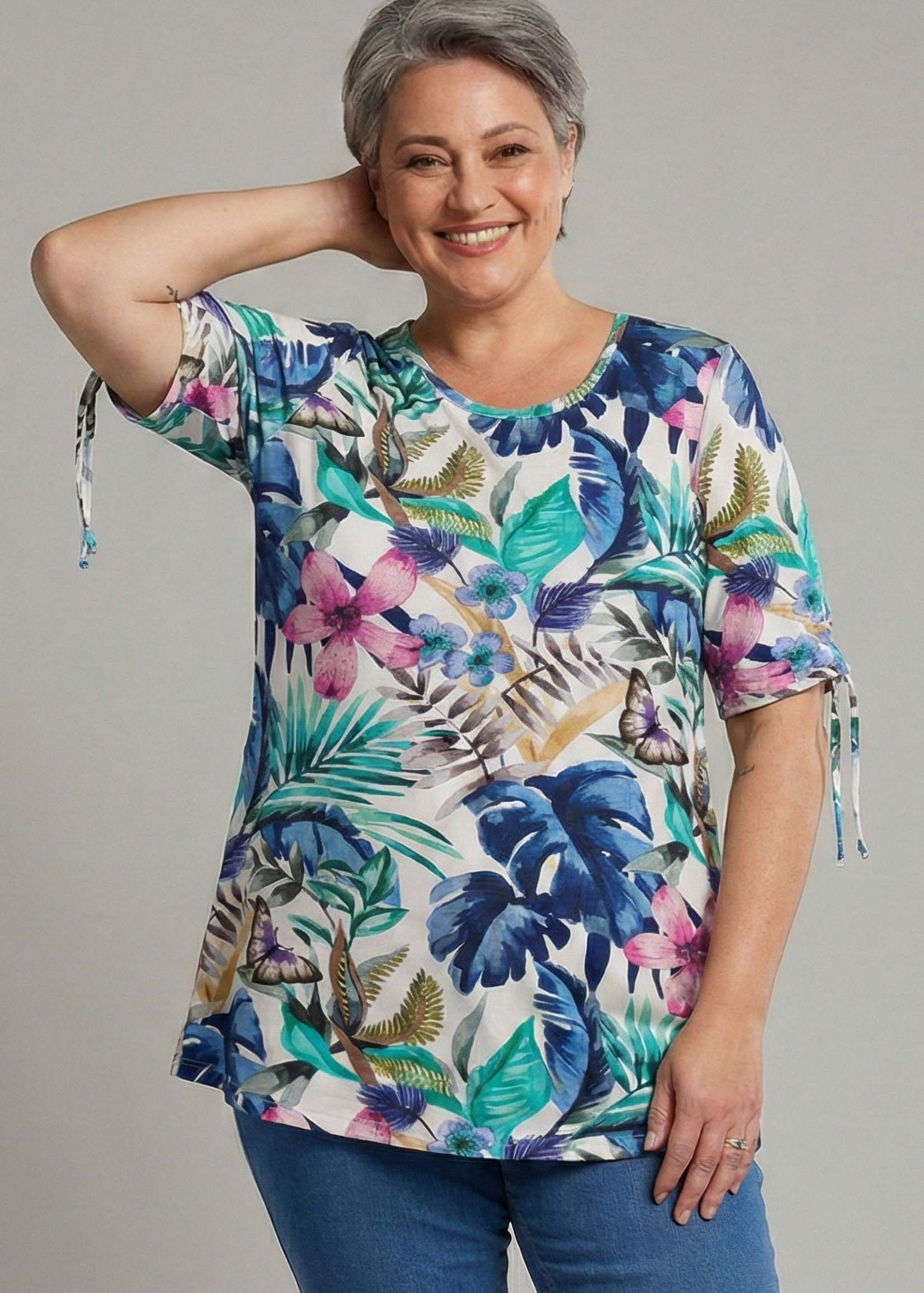 MJ Style MJ Style Tuniek Amy - Ruime Top met Trekkoordjes