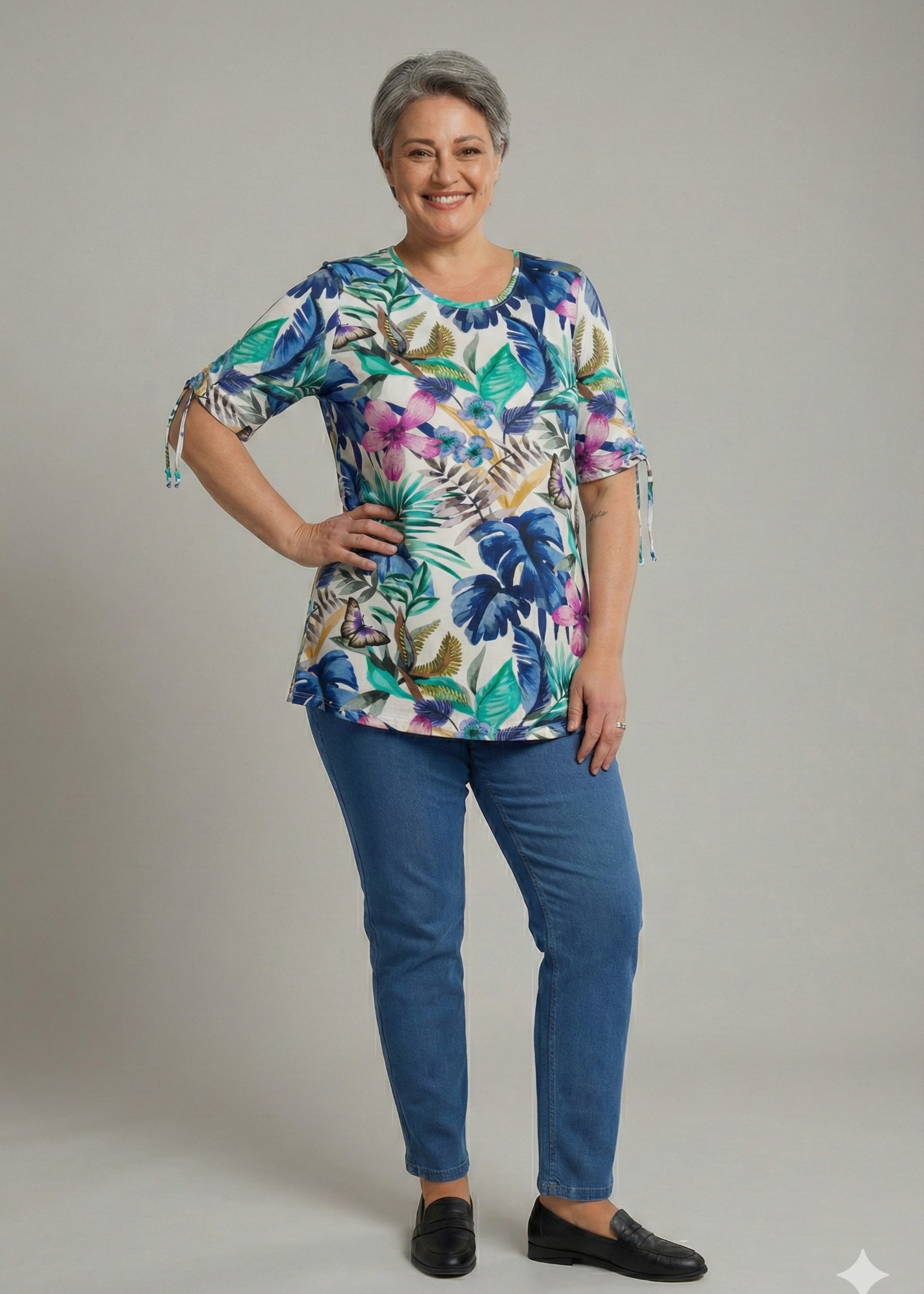 MJ Style MJ Style Tuniek Amy - Ruime Top met Trekkoordjes