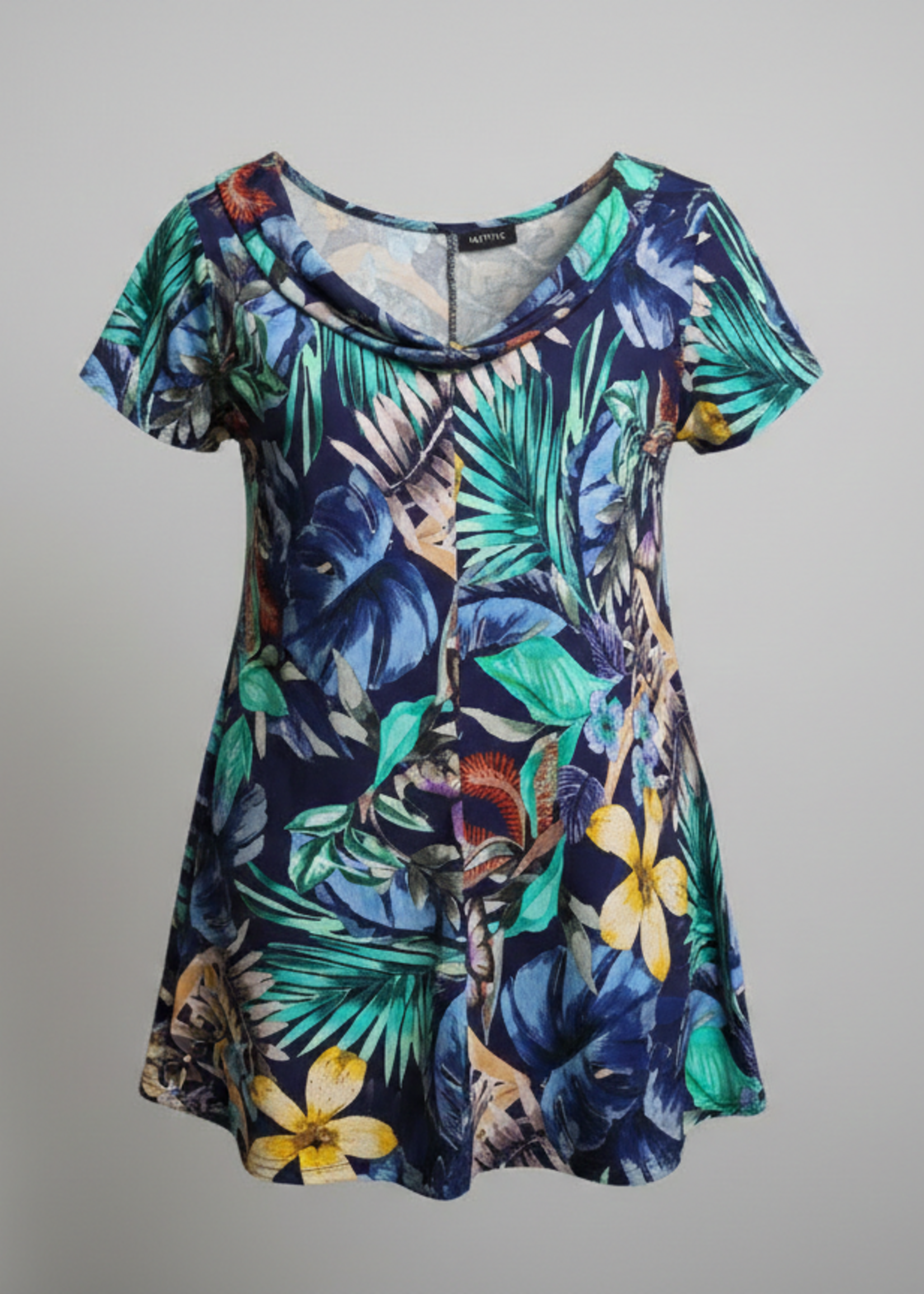 MJ Style MJ Style Tuniek Amira - A-lijn Top met Sweetheart Hals in Viscose