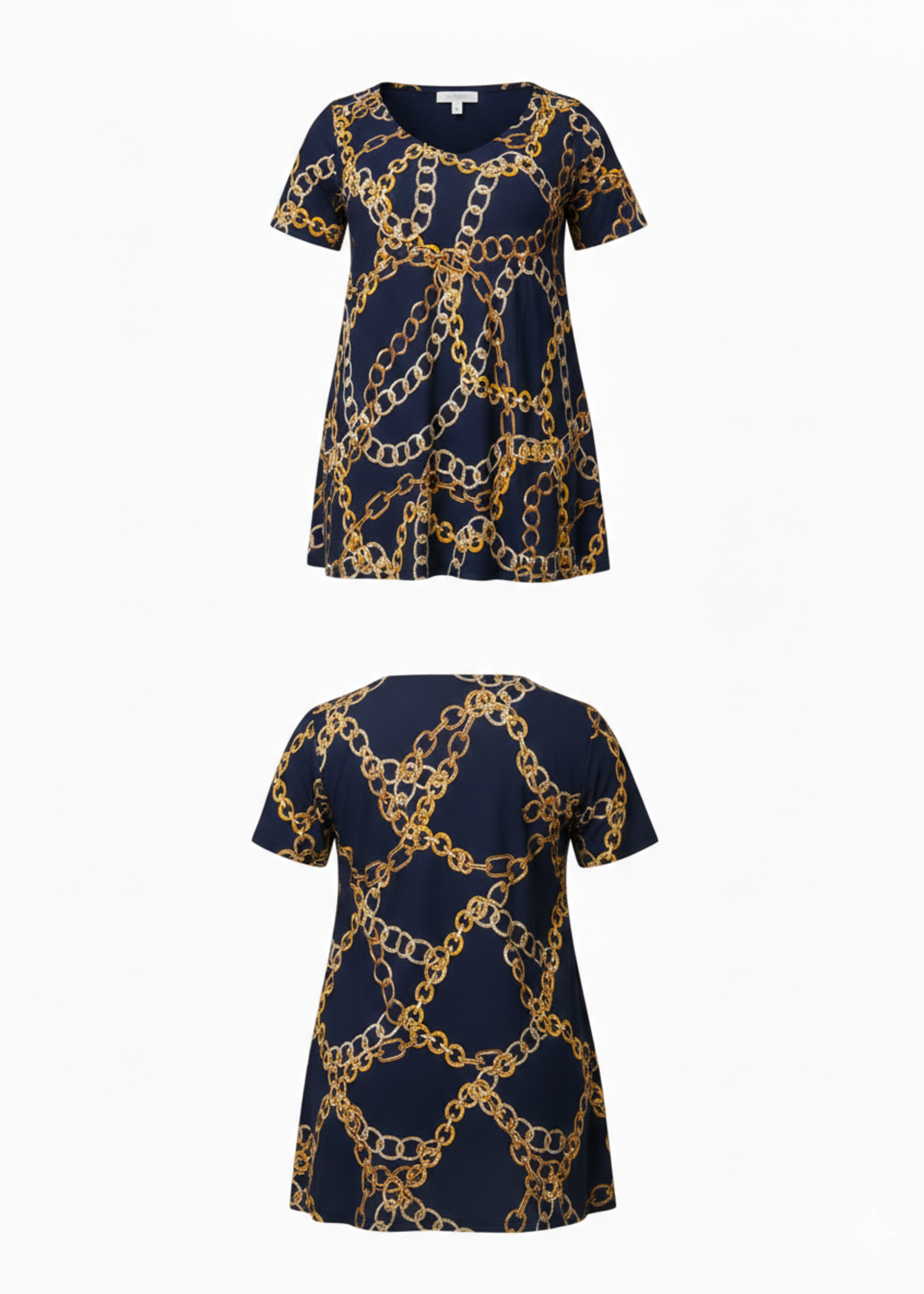 MJ Style MJ Style Tuniek Amira - A-lijn Top met Sweetheart Hals in Viscose