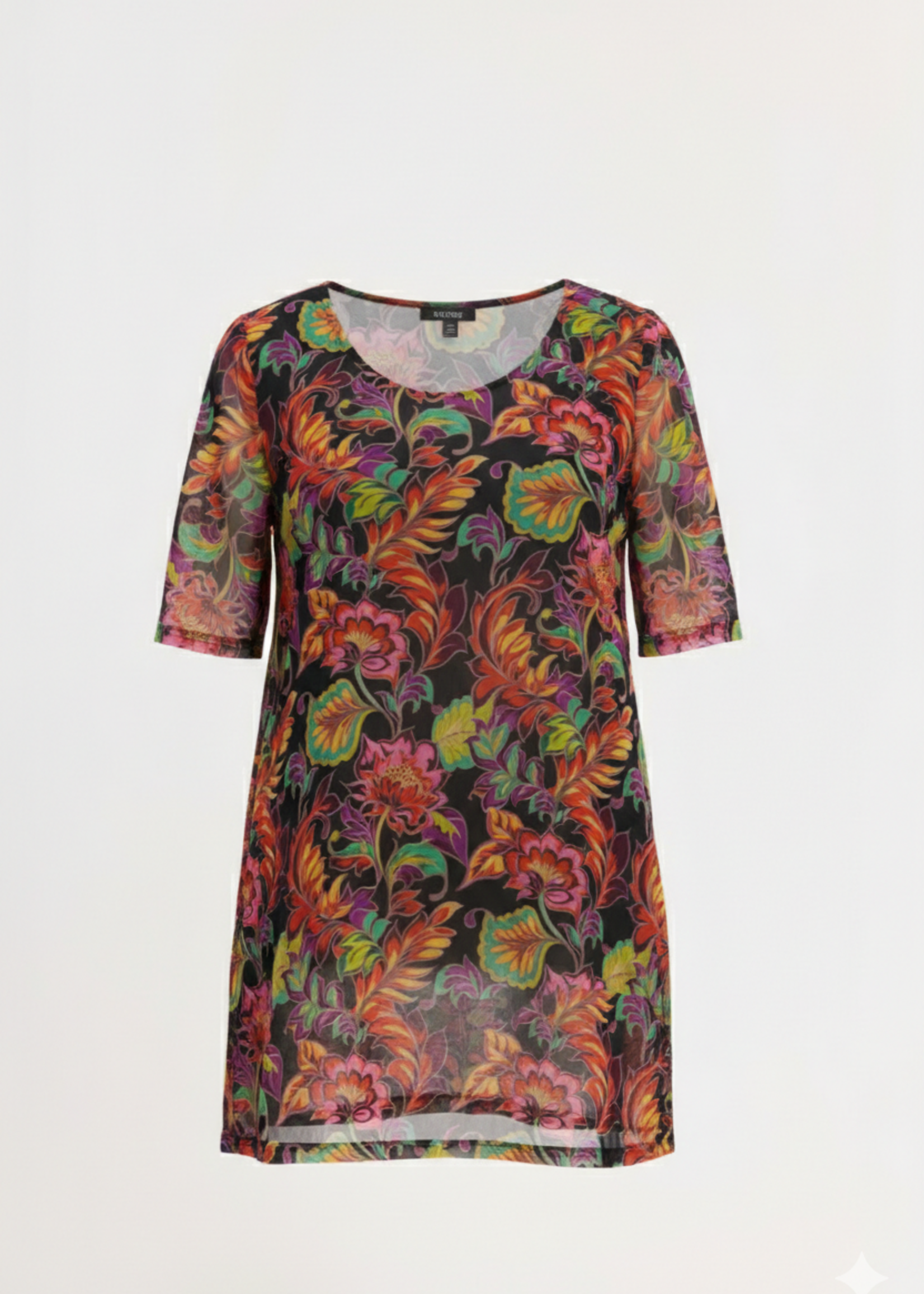 Yoek Yoek Tuniek Wide Bottom LOTUS - Zwierig A-lijn Model met Dubbele Laag (363400)