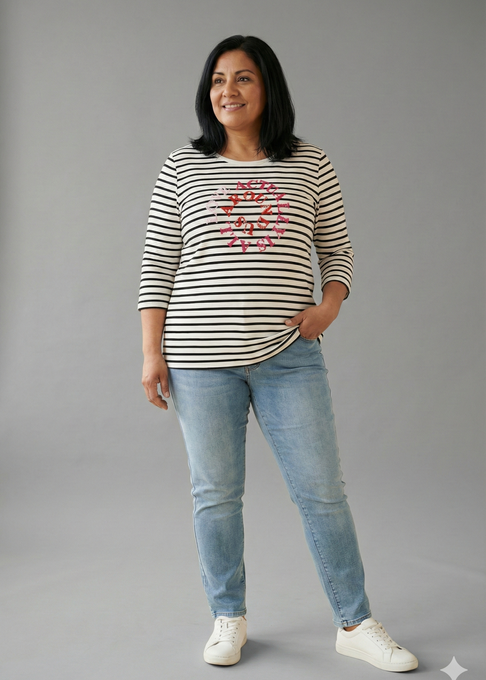 Via Appia Due Via Appia Due Shirt - Zachte Katoen/Modal Mix met Stretch (2612 401)