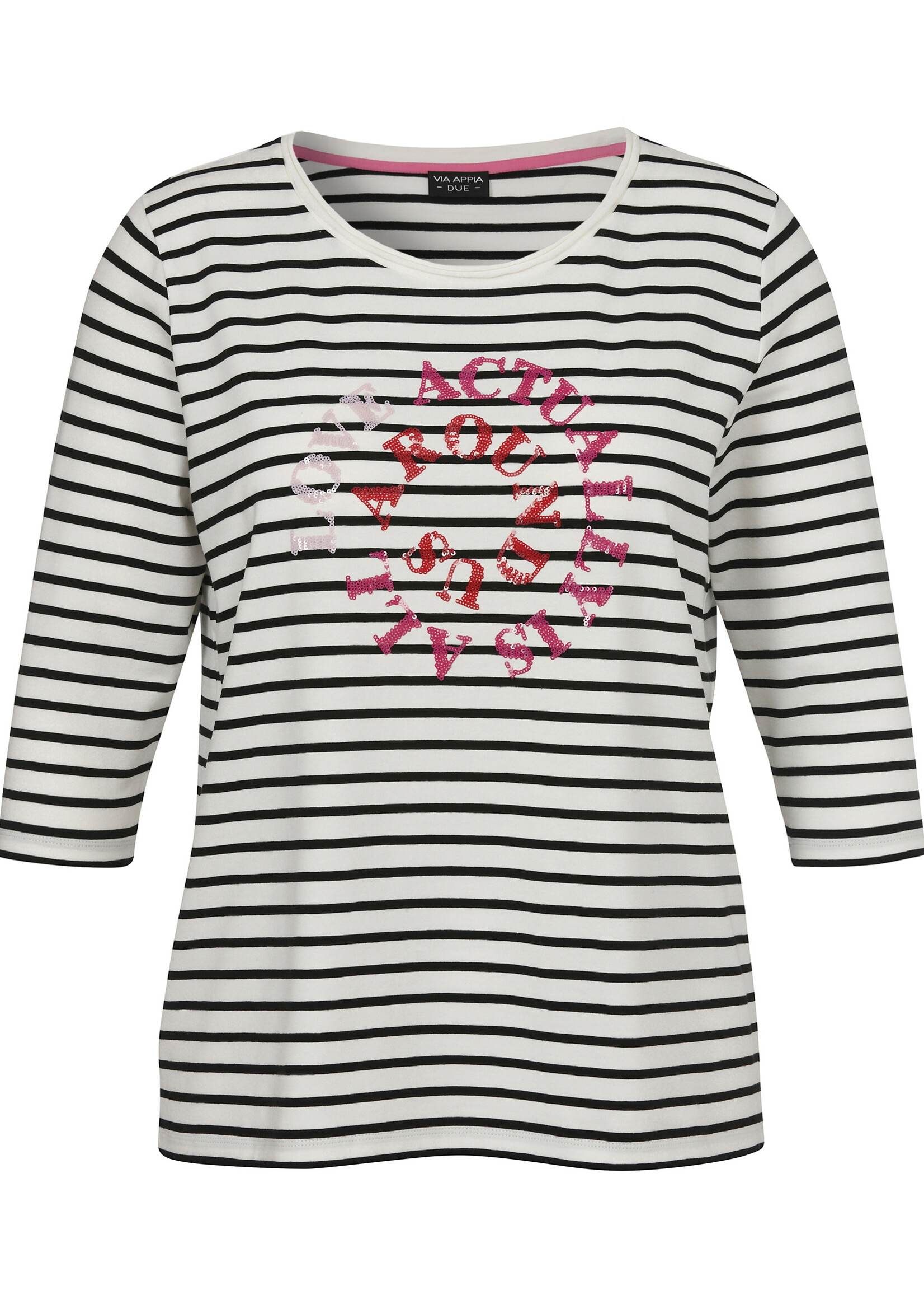 Via Appia Due Via Appia Due Shirt - Zachte Katoen/Modal Mix met Stretch (2612 401)