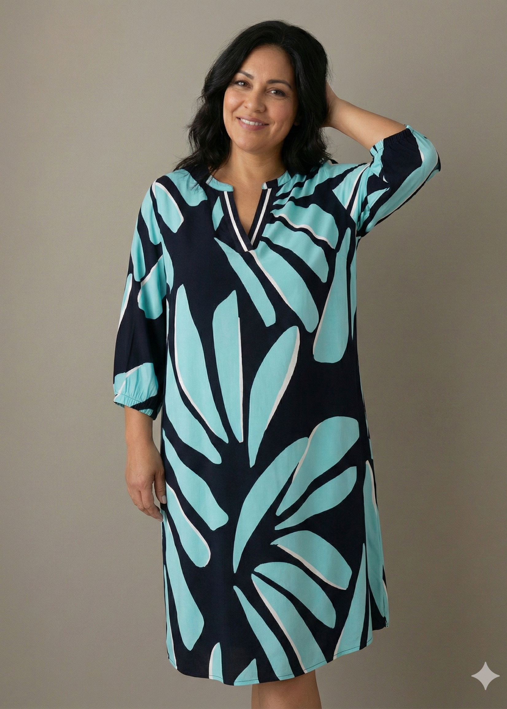 Via Appia Due Via Appia Due Oversized Zomerjurk - 100% Luchtige Viscose (2622980)