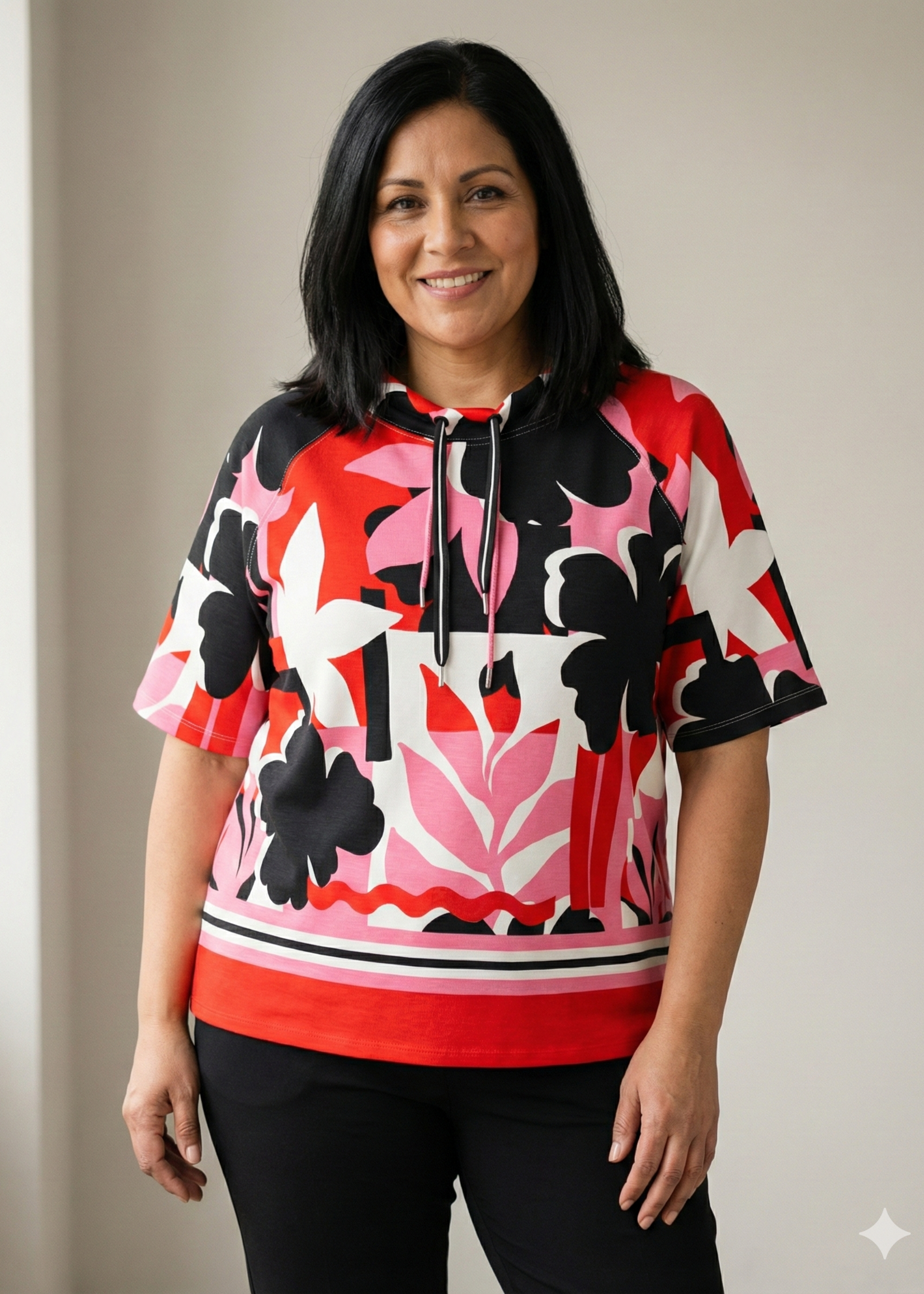 Via Appia Due Via Appia Due Sportief Sweatshirt - Super Stretch Viscose Blend (2612411)