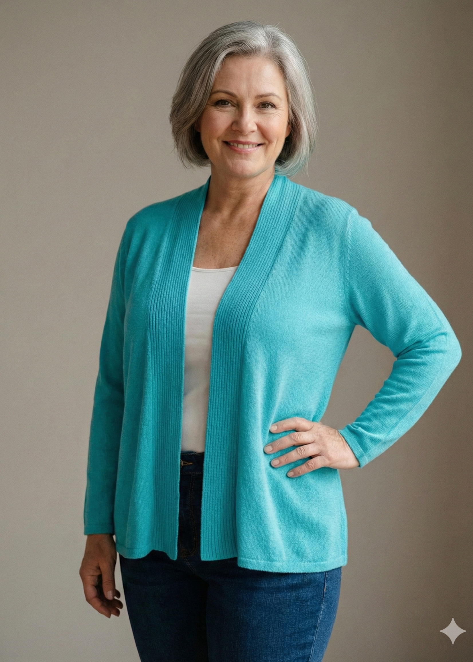 Via Appia Due Via Appia Due Vest met Sjaalkraag - Super Zacht & Elegant Silhouet (2612801)