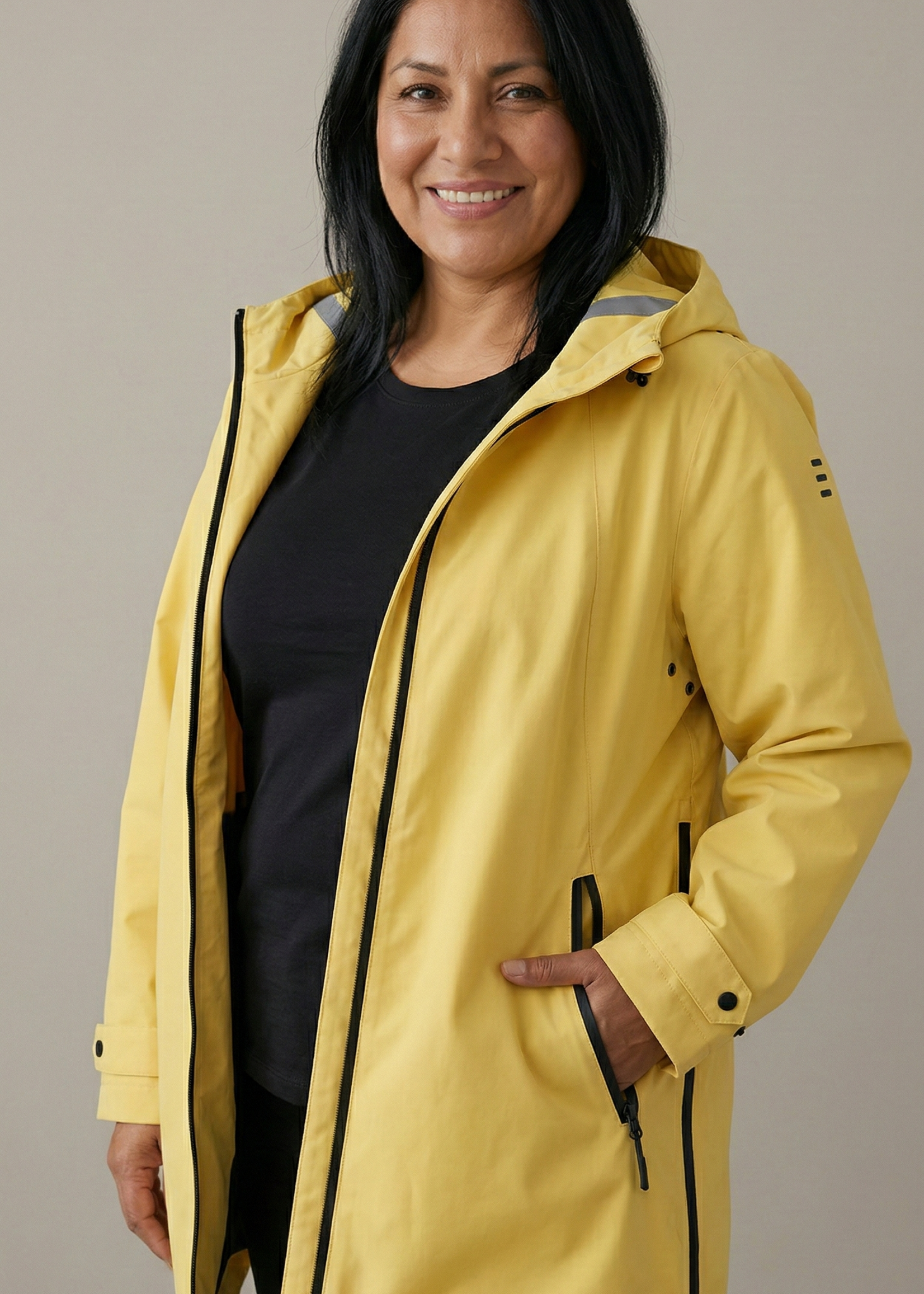 Etage C*ro Etage Magic Rain Regenjas - Verkleurende Print & Getapete Naden (Citrus, 1438 1755)