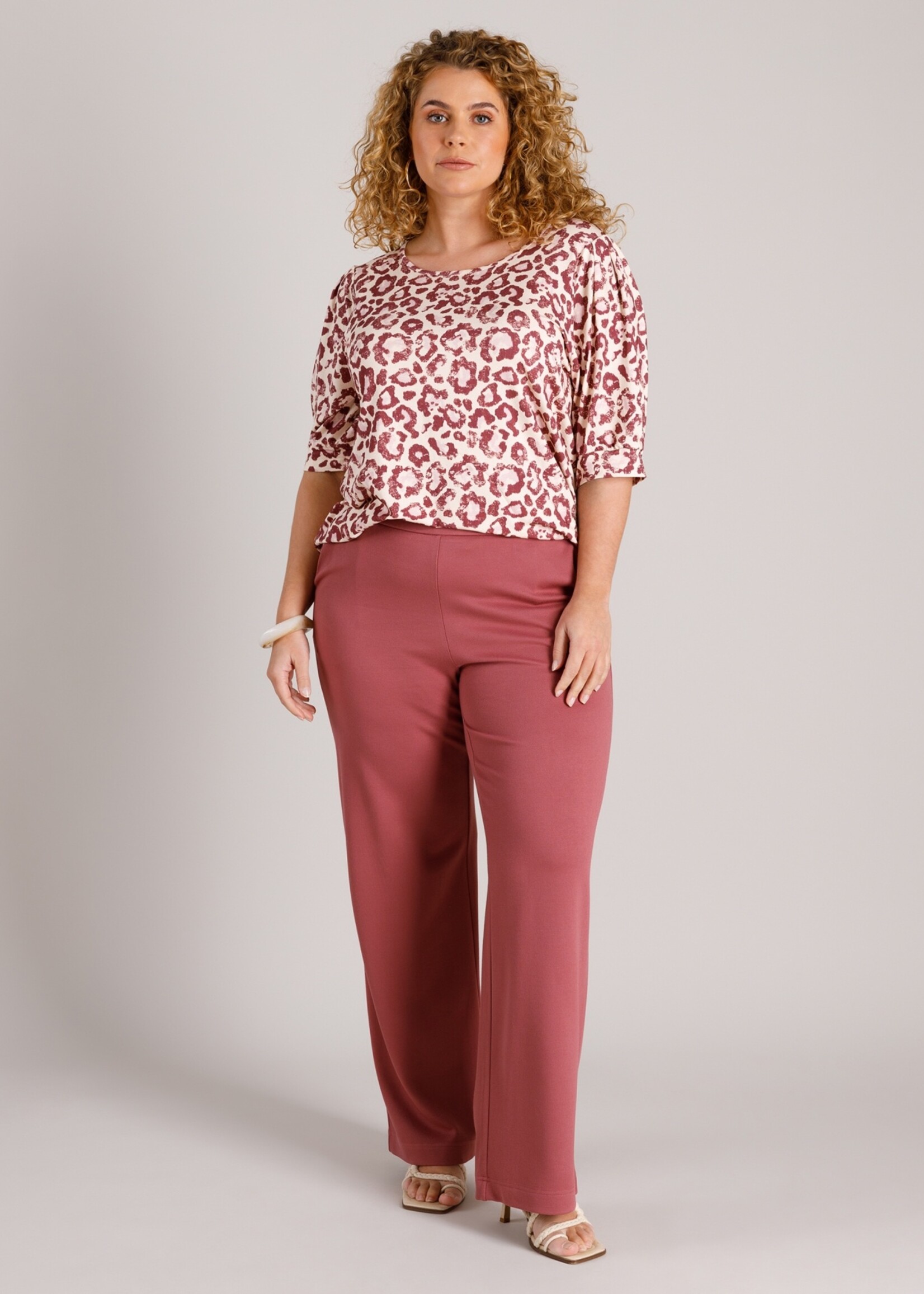 Yest Curve Yest Curve Broek Nadeche – Plum Essential Rechte Pijp (32 inch)