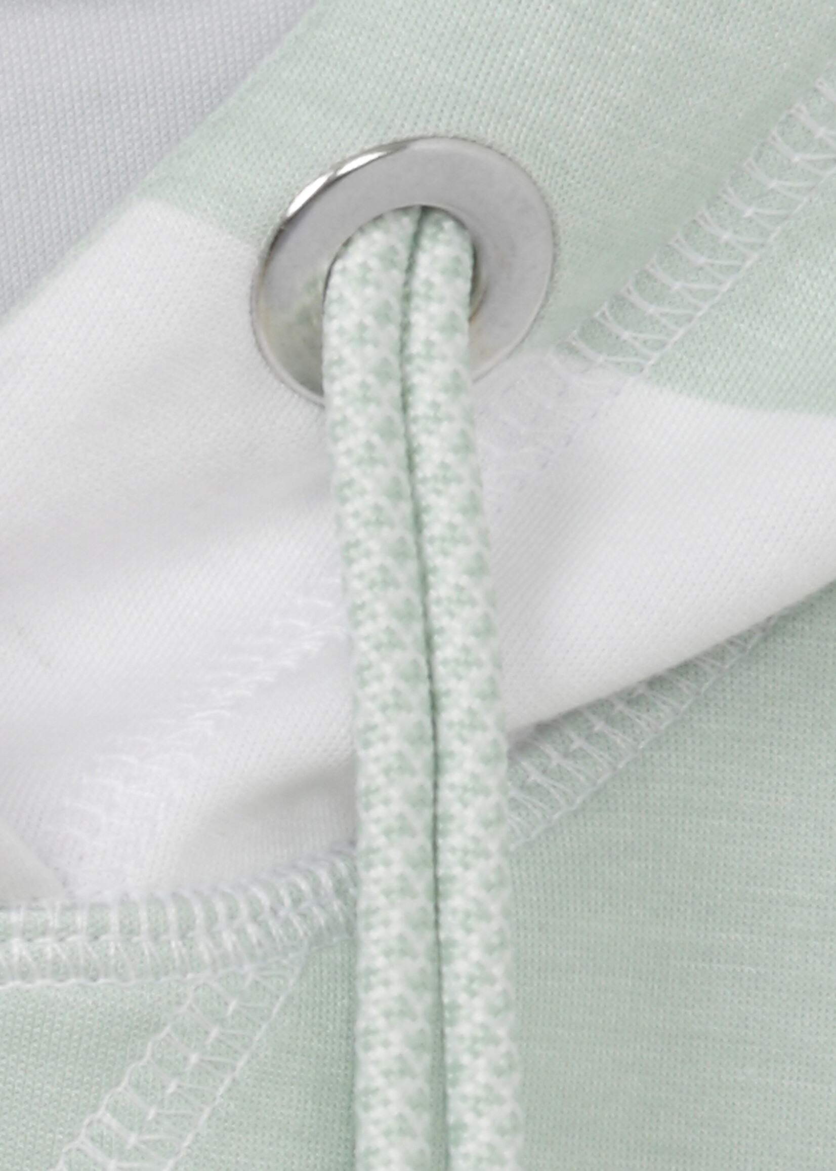 Frapp Frapp Gestreepte Sweater met Capuchon - Blauw & Mint (2652761)