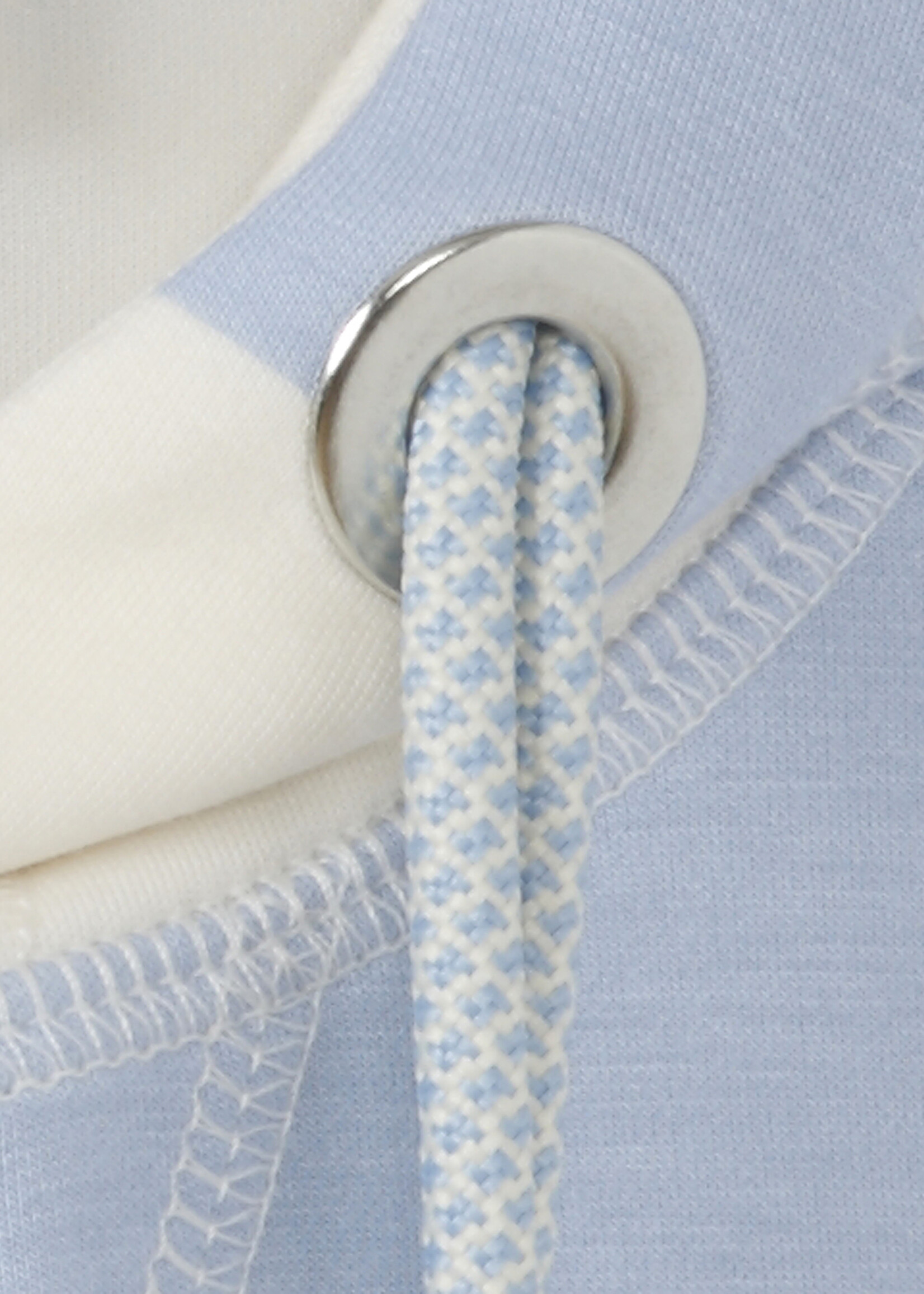 Frapp Frapp Gestreepte Sweater met Capuchon - Blauw & Mint (2652761)